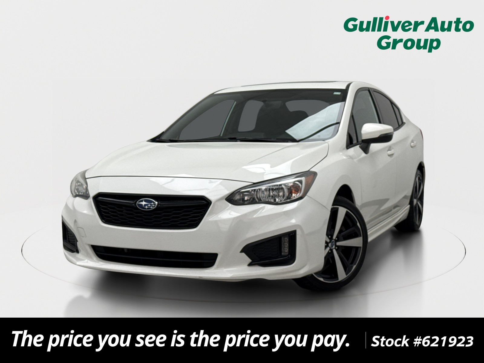 Crystal White Pearl 2017 Subaru Impreza Sedan All-Wheel Drive 5-Speed Manual