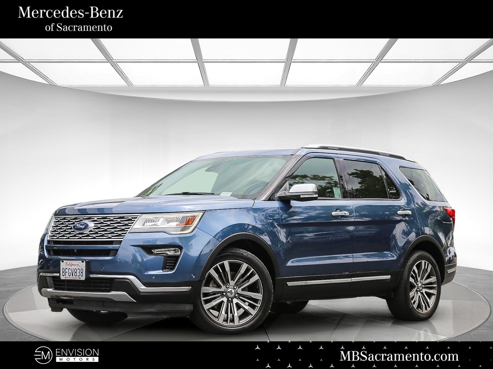 Blue Metallic 2018 Ford Explorer SUV / Crossover All-Wheel Drive 6-Speed Automatic