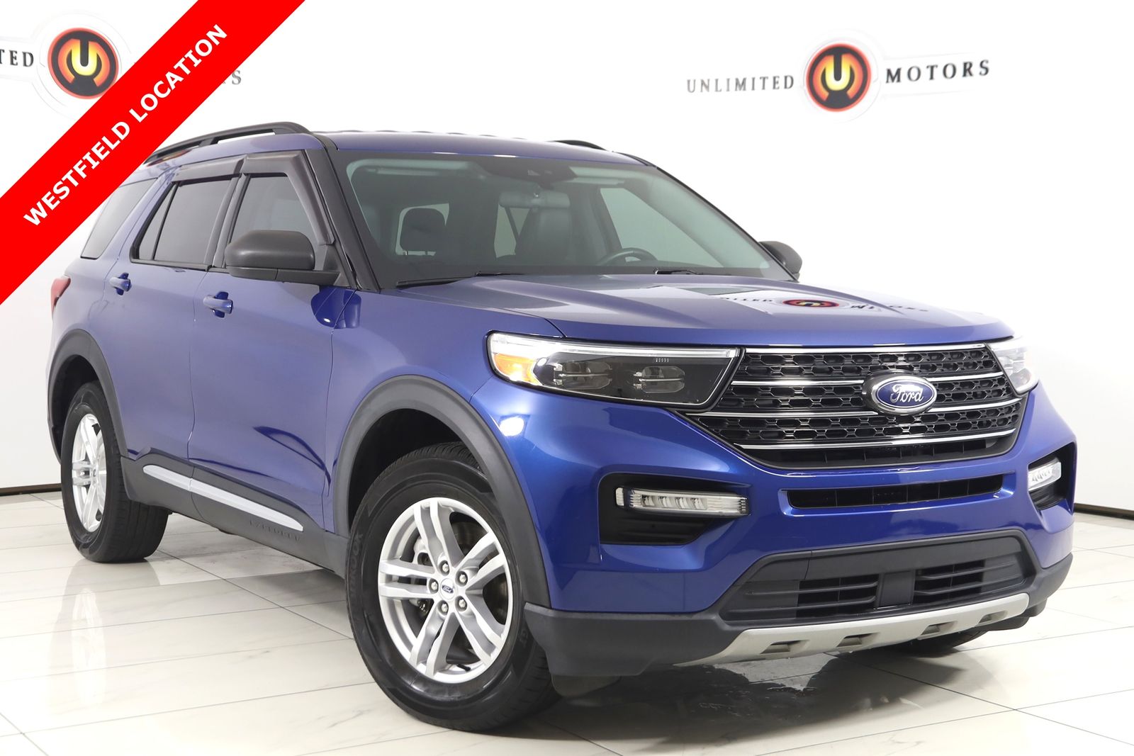 Blue Metallic 2022 Ford Explorer XLT AWD SUV / Crossover All-Wheel Drive Automatic