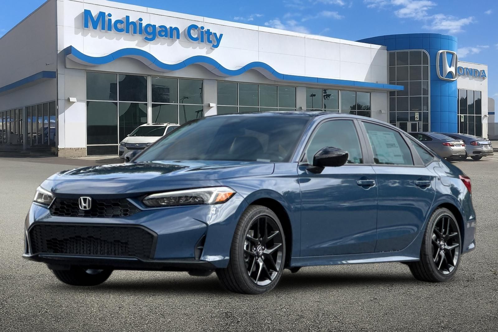 Blue Lagoon Pearl 2026 Honda Civic Hybrid Sport Sedan FWD Sedan Front-Wheel Drive Continuously Variable Transmission