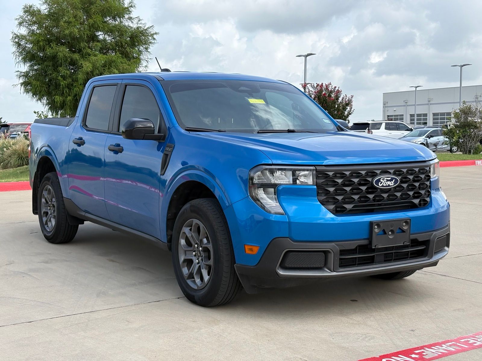 Blue 2025 Ford Maverick Pickup Truck Front-Wheel Drive Continuously Variable Transmission