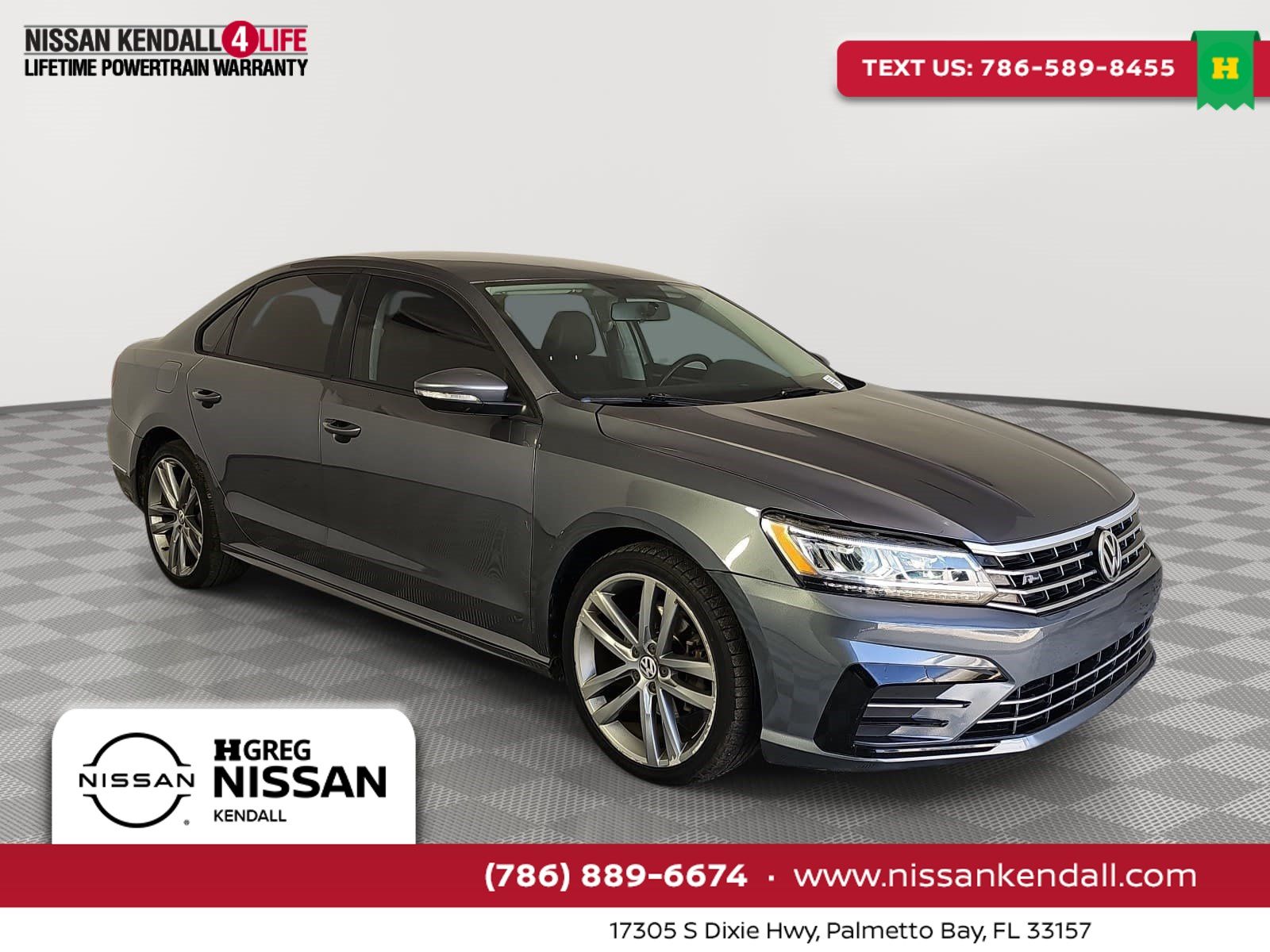 Platinum Gray Metallic 2018 Volkswagen Passat Sedan Front-Wheel Drive 6-Speed Automatic