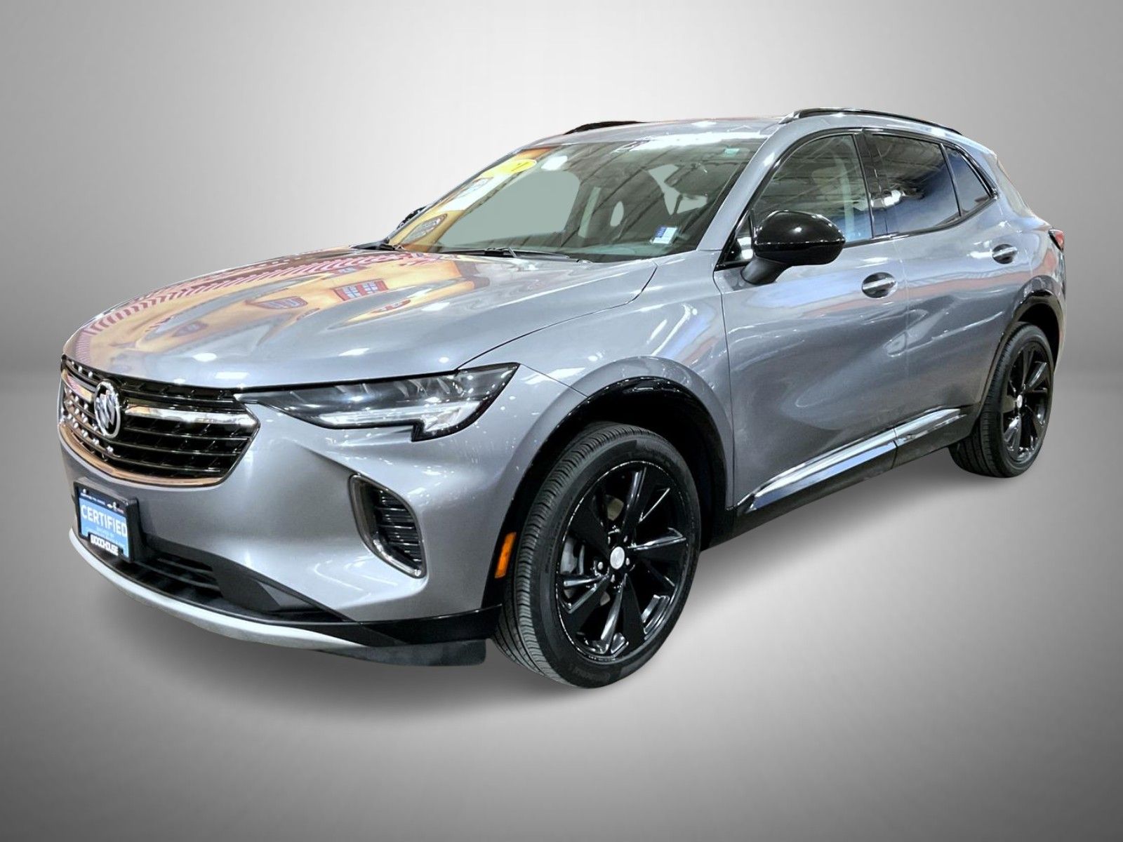 Gray (Satin Steel Metallic) 2021 Buick Envision Essence AWD SUV / Crossover All-Wheel Drive 9-Speed Automatic