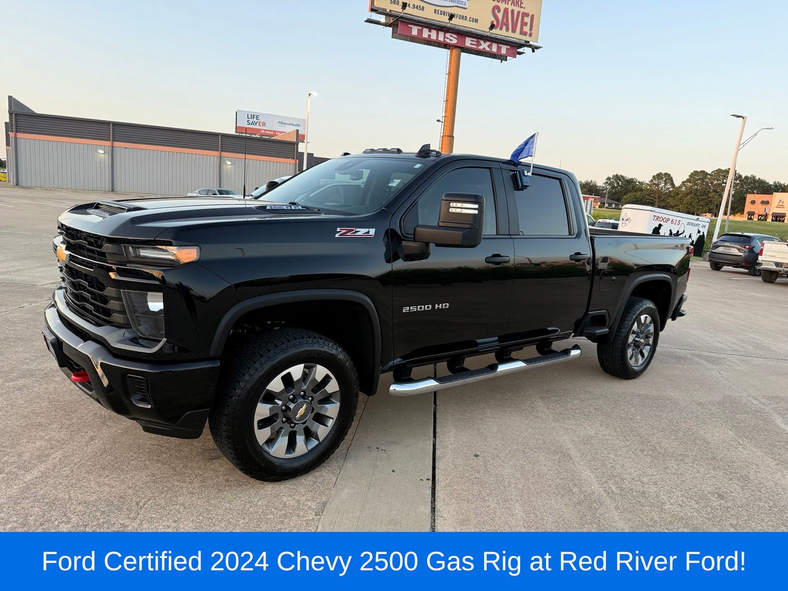 Black 2024 Chevrolet Silverado 2500HD Pickup Truck Four-Wheel Drive Automatic