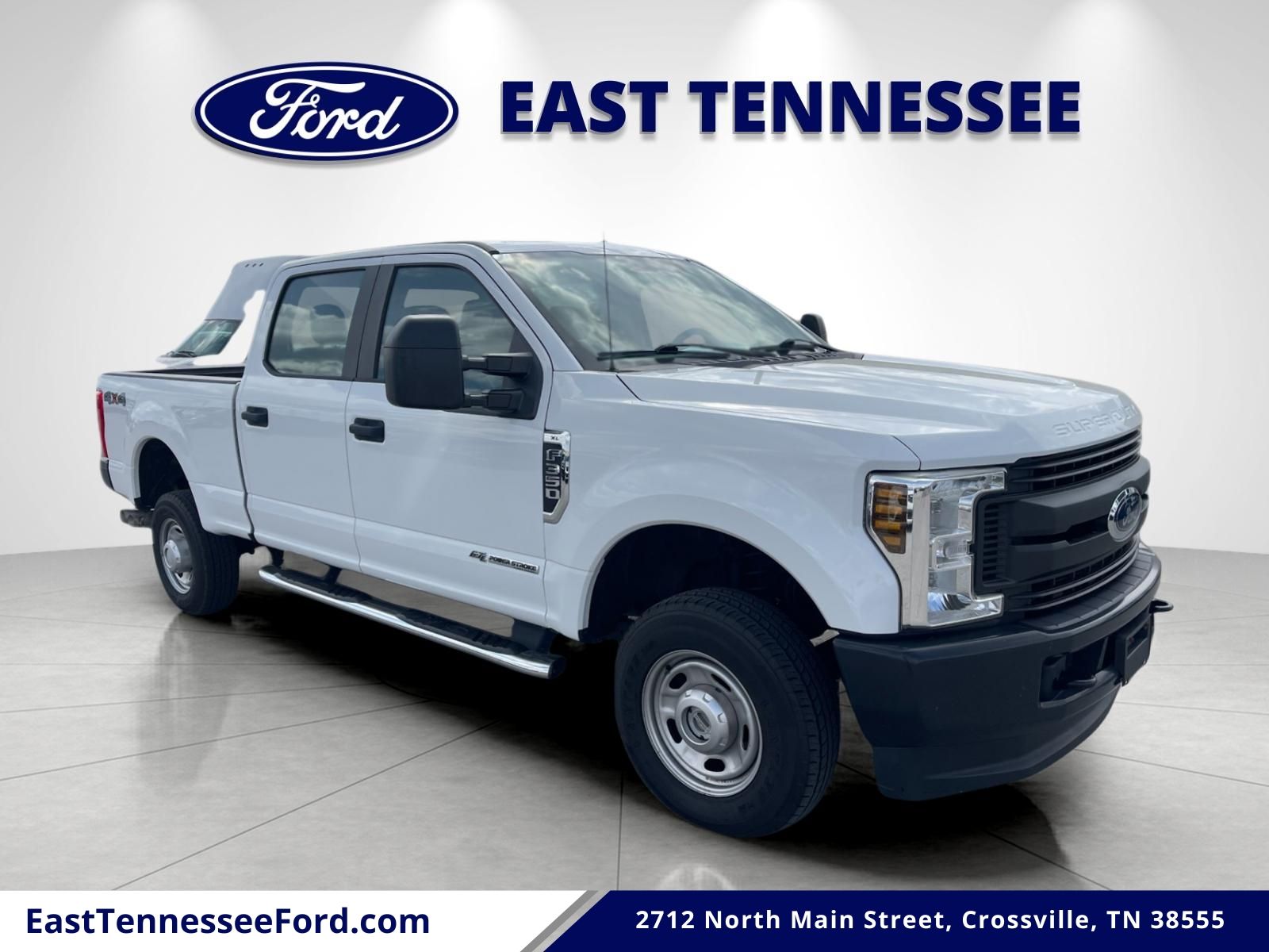 Oxford White 2019 Ford F-350 Super Duty XL Crew Cab 4WD Pickup Truck Four-Wheel Drive 6-Speed Automatic