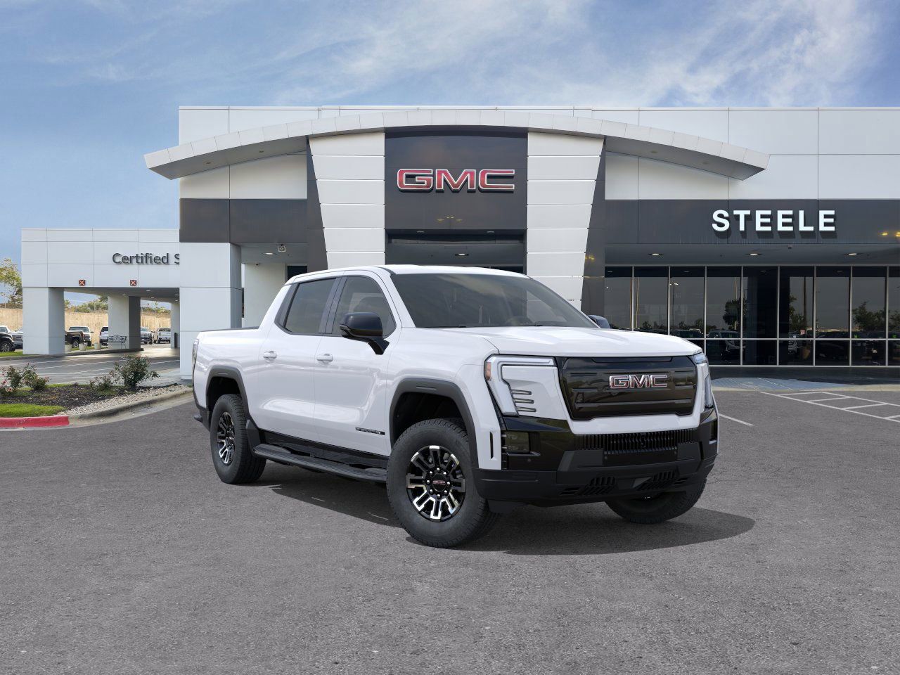 Summit White 2026 GMC Sierra EV Pickup Truck All-Wheel Drive 1-Speed Automatic