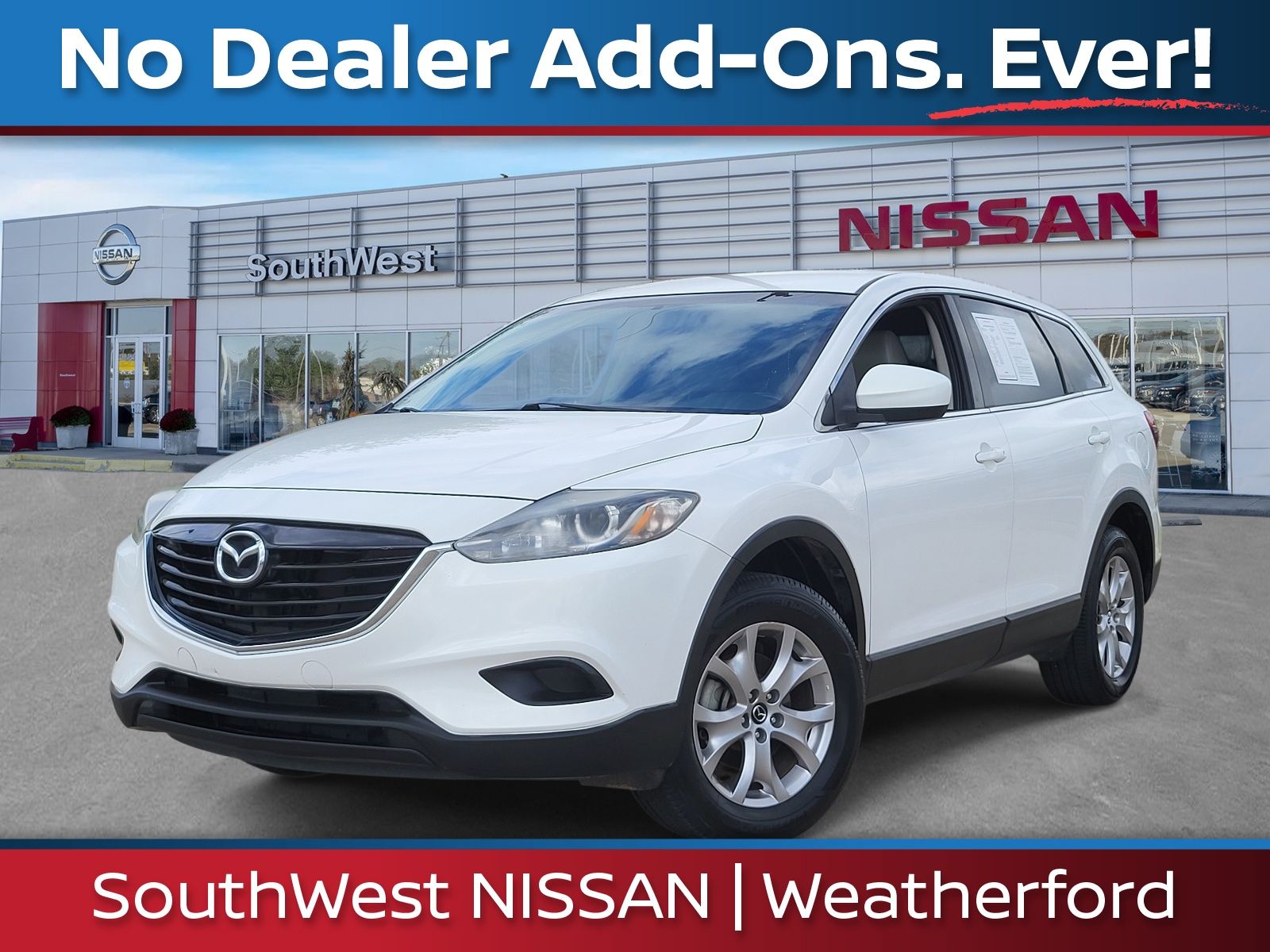 Crystal White Pearl Mica 2015 Mazda CX-9 Touring SUV / Crossover Front-Wheel Drive 6-Speed Automatic