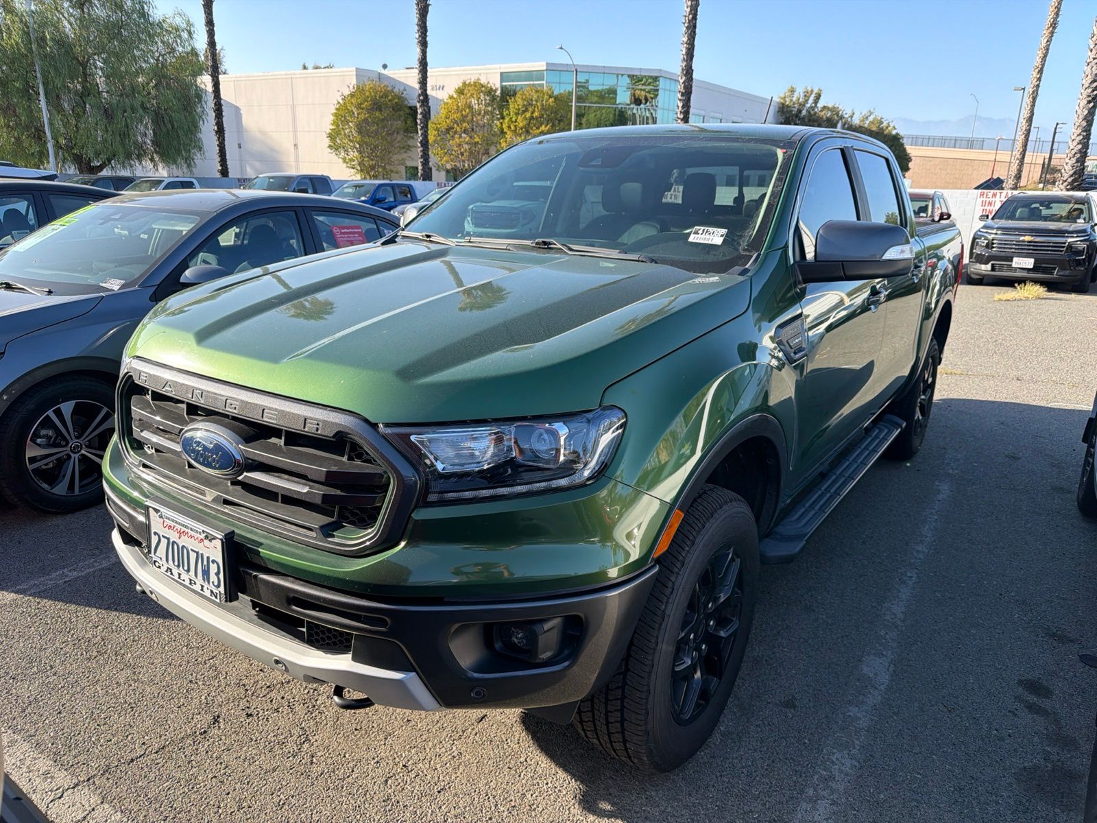 Green Metallic 2023 Ford Ranger Pickup Truck Four-Wheel Drive Automatic