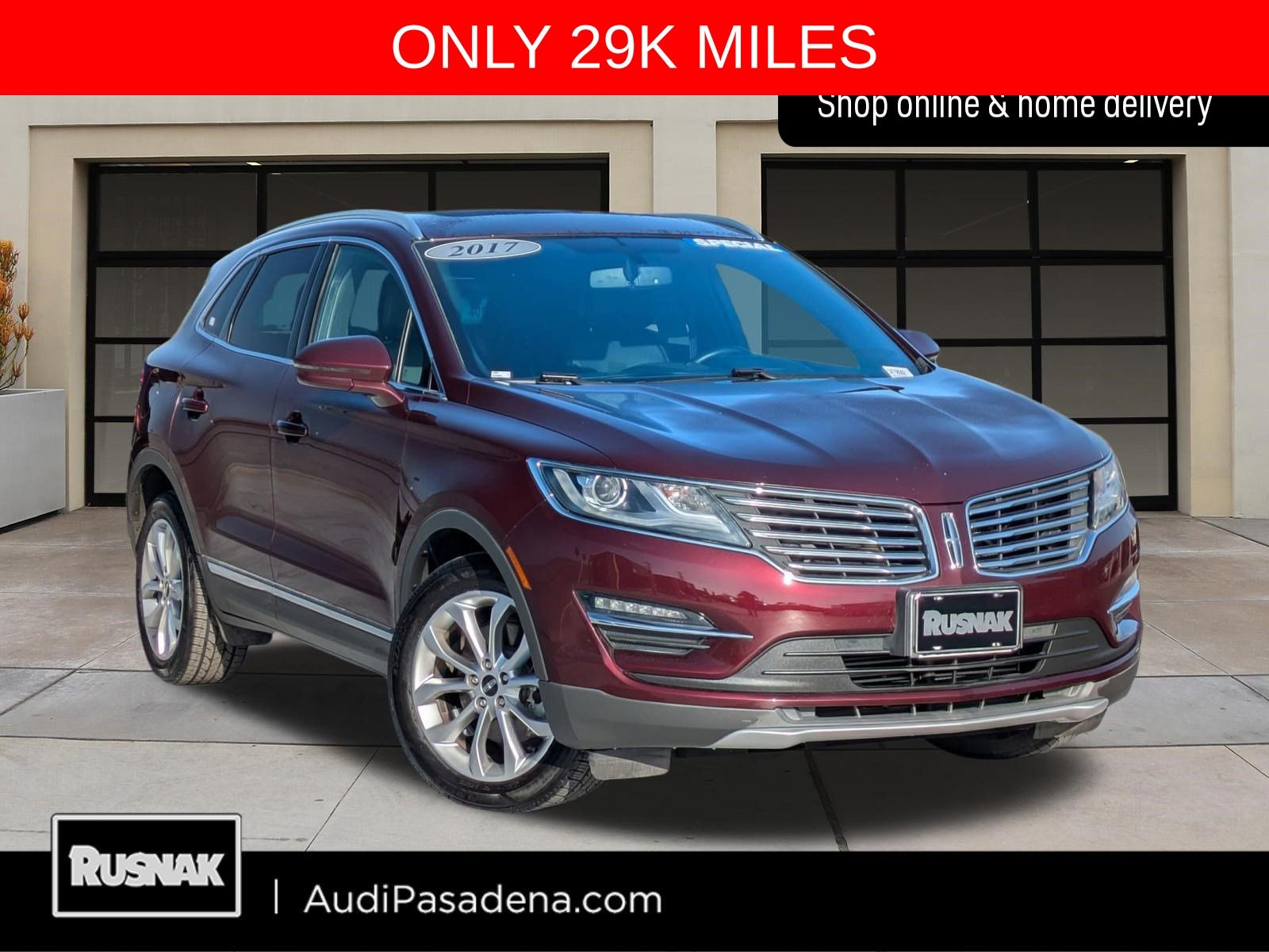 Red (Burgundy) 2017 Lincoln MKC Select FWD SUV / Crossover Front-Wheel Drive 6-Speed Automatic