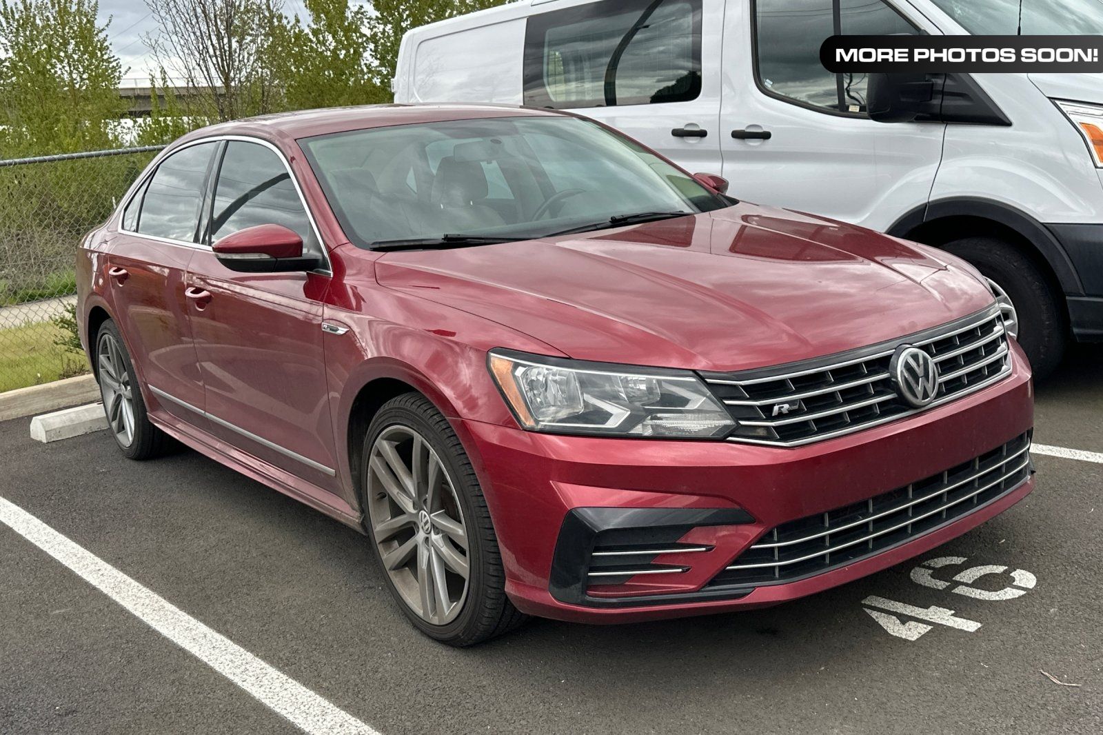 Fortana Red 2017 Volkswagen Passat R-Line Sedan Front-Wheel Drive 6-Speed Automatic