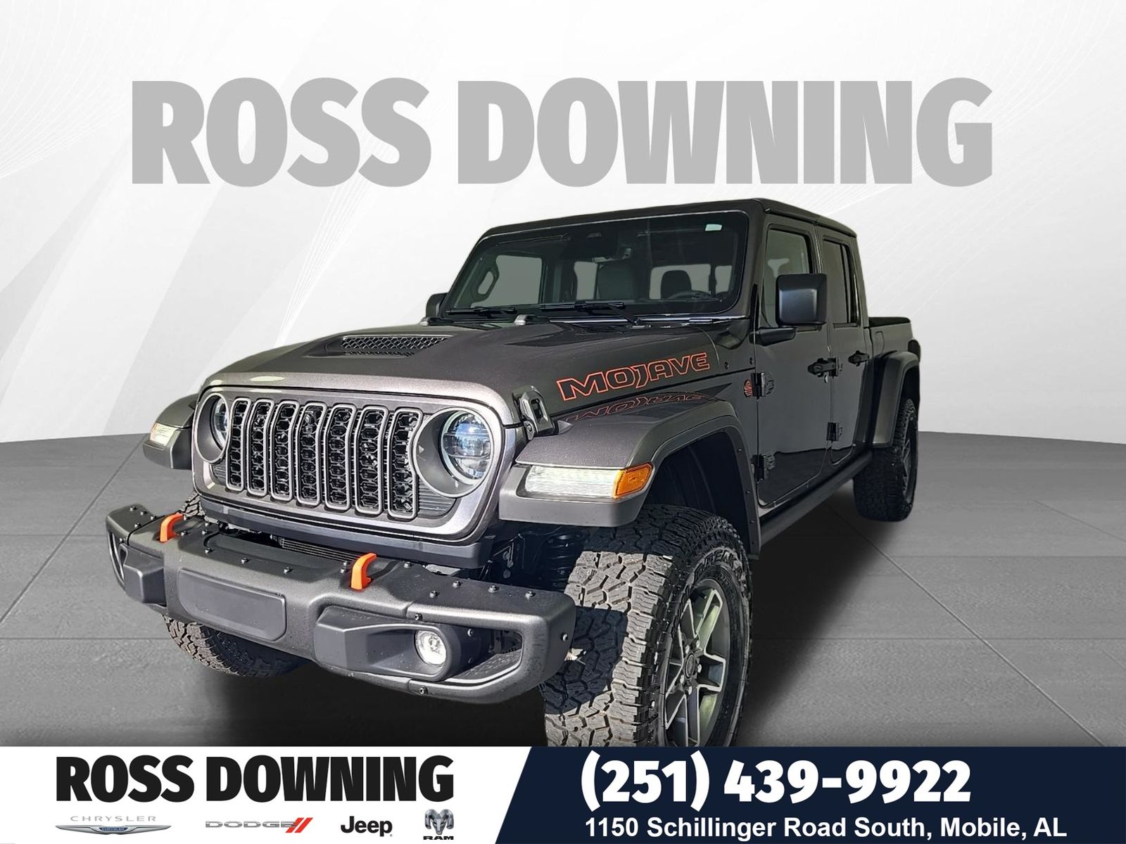 Gray (Granite Crystal Metallic Clearcoat) 2026 Jeep Gladiator Pickup Truck Four-Wheel Drive 8-Speed Automatic
