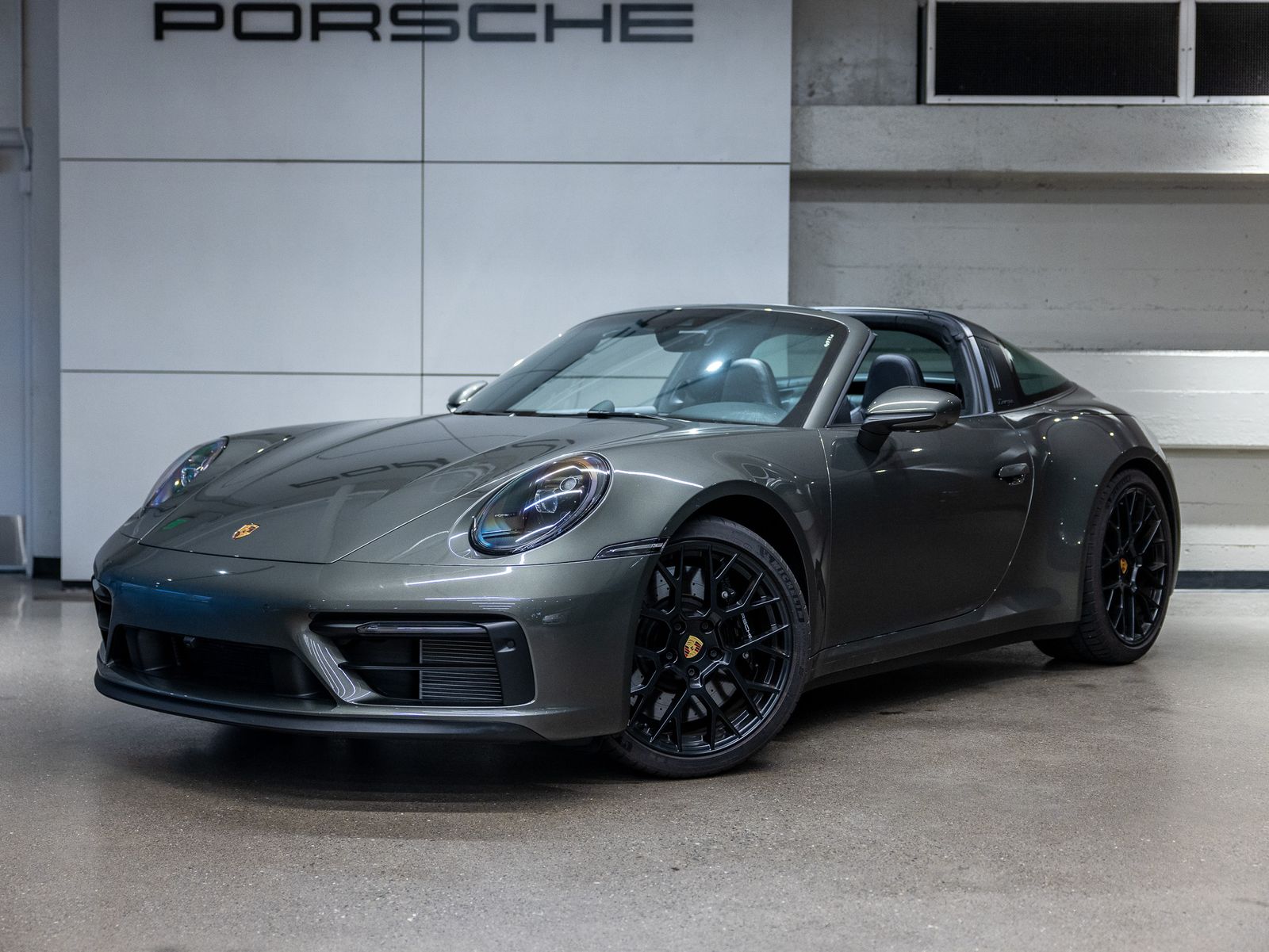 Aventurine Green Metallic 2024 Porsche 911 Convertible All-Wheel Drive 7-Speed Manual
