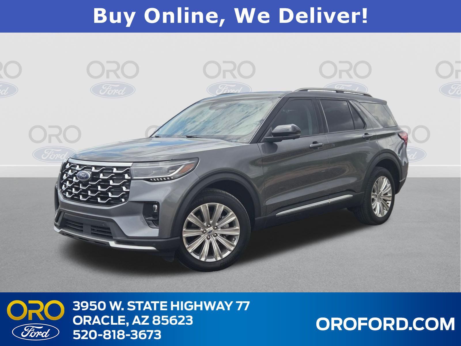 Gray Metallic 2025 Ford Explorer SUV / Crossover All-Wheel Drive Automatic