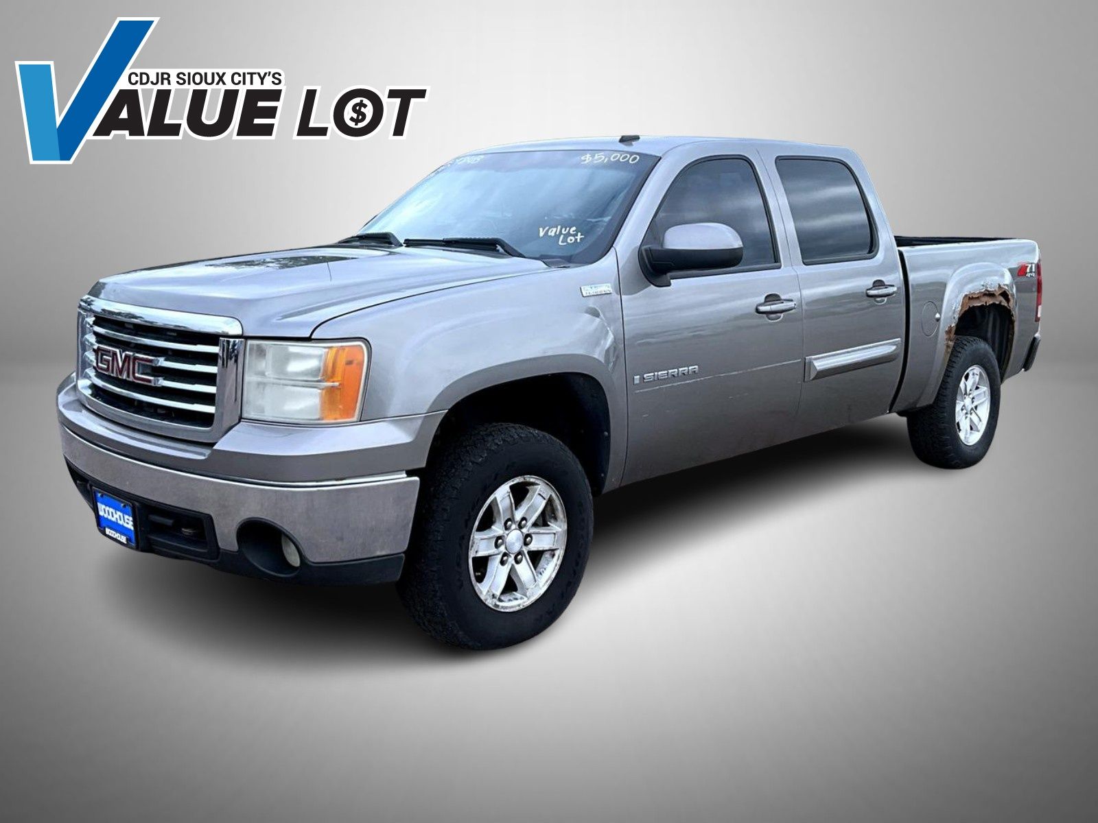 Steel Gray Metallic 2008 GMC Sierra 1500 Pickup Truck Four-Wheel Drive 4-Speed Automatic Overdrive