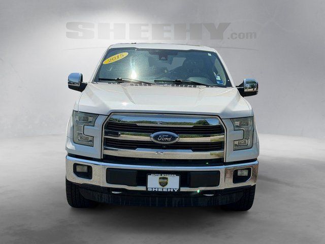 Used 2015 White Platinum Clearcoat Metallic Ford Lariat image 18