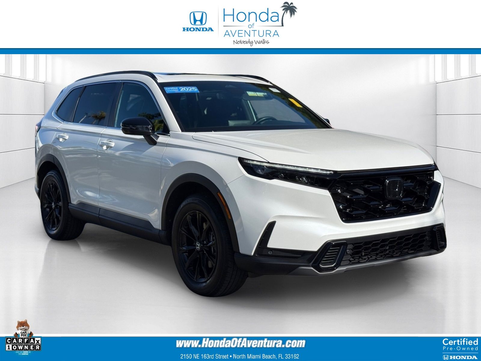 Platinum White Pearl 2025 Honda CR-V Hybrid SUV / Crossover All-Wheel Drive Continuously Variable Transmission