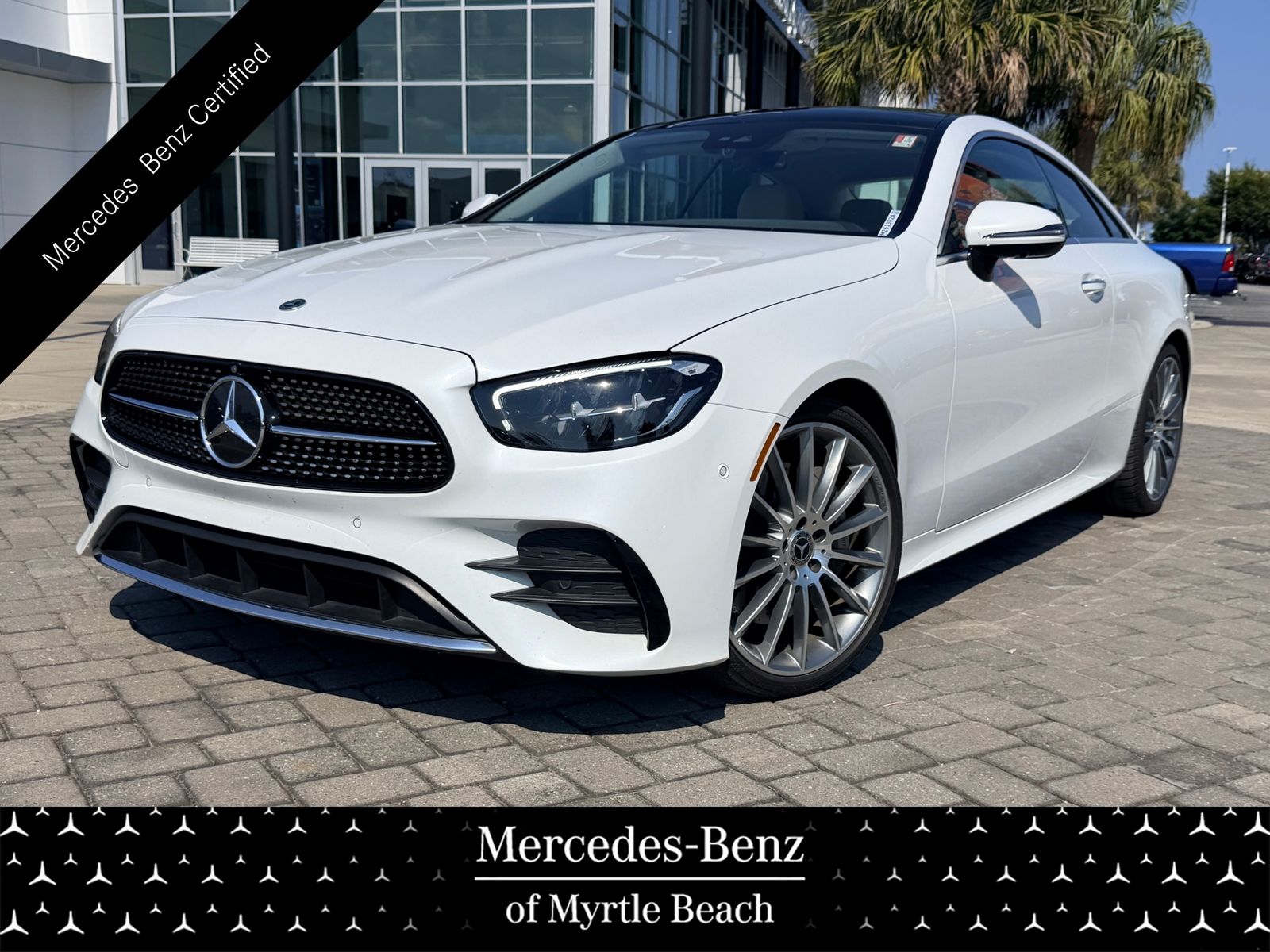 MANUFAKTUR Moonlight White 2022 Mercedes-Benz E-Class Coupe Rear-Wheel Drive 9-Speed Automatic