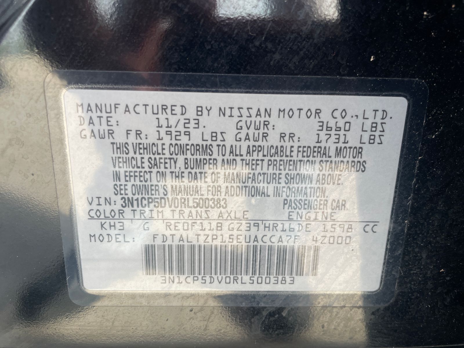 Used 2024 Black Nissan SR image 30