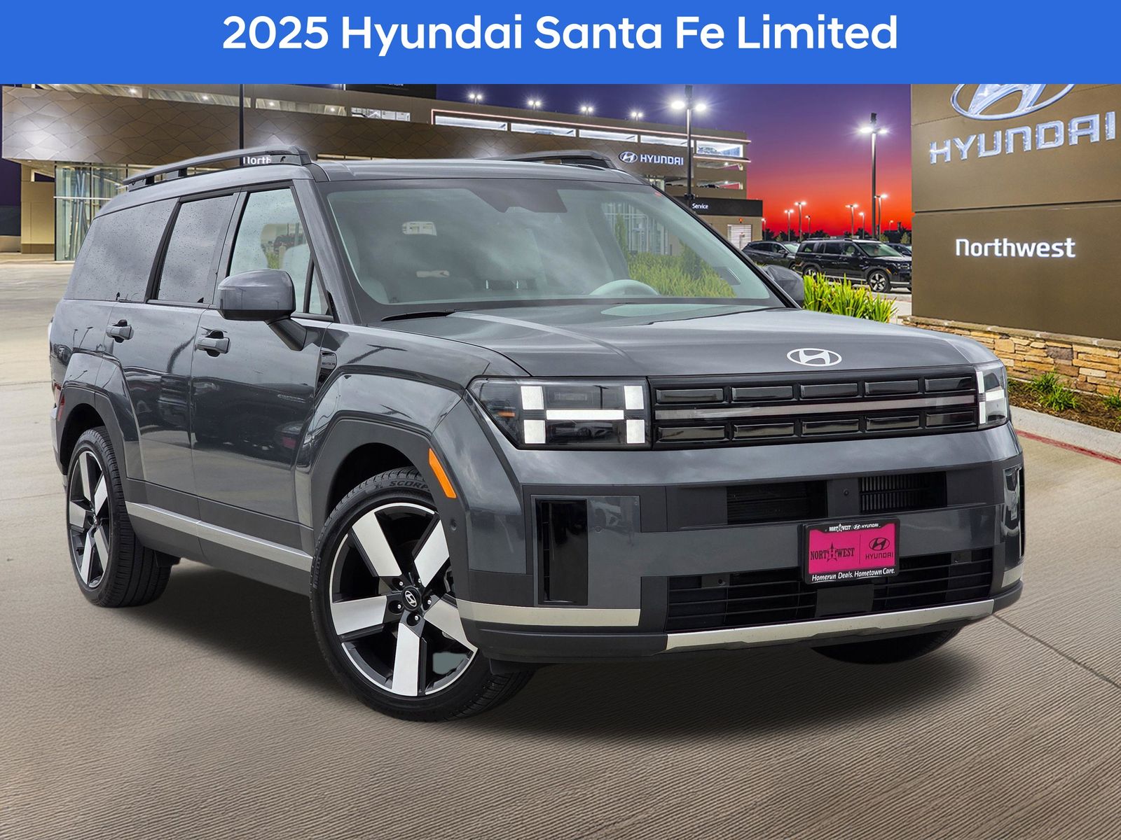 Ecotronic Gray 2025 Hyundai Santa Fe Limited FWD SUV / Crossover Front-Wheel Drive Automatic