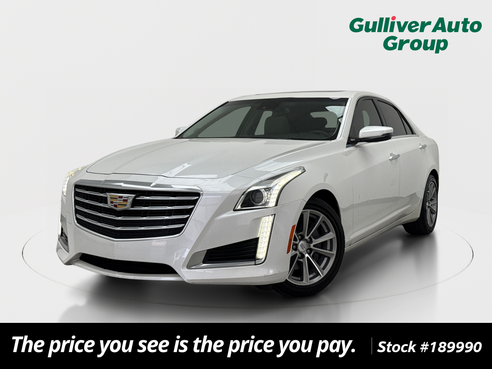 Crystal White Tricoat 2017 Cadillac CTS Sedan Rear-Wheel Drive 8-Speed Automatic