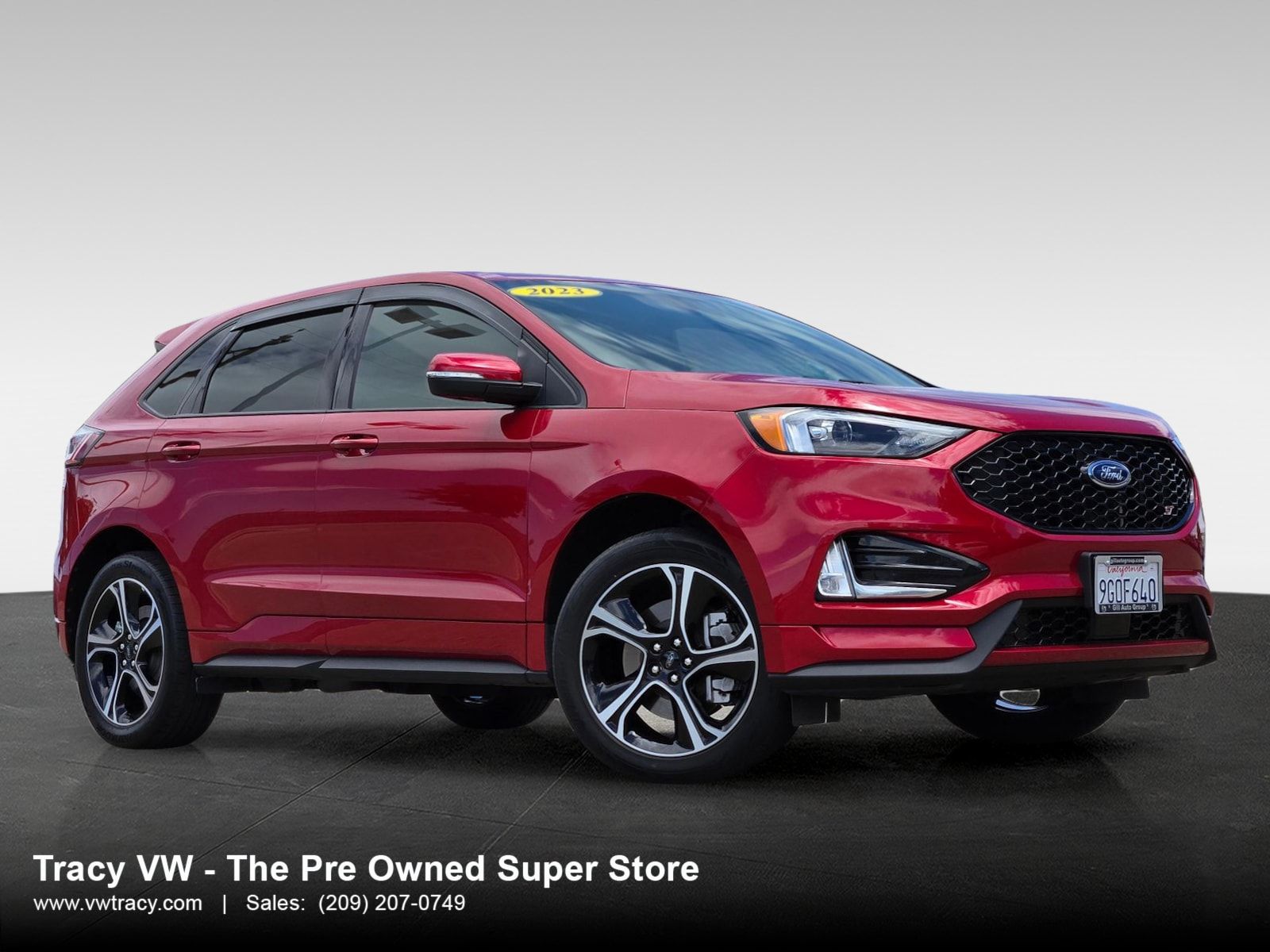 Red Metallic 2023 Ford Edge SUV / Crossover All-Wheel Drive 7-Speed Automatic