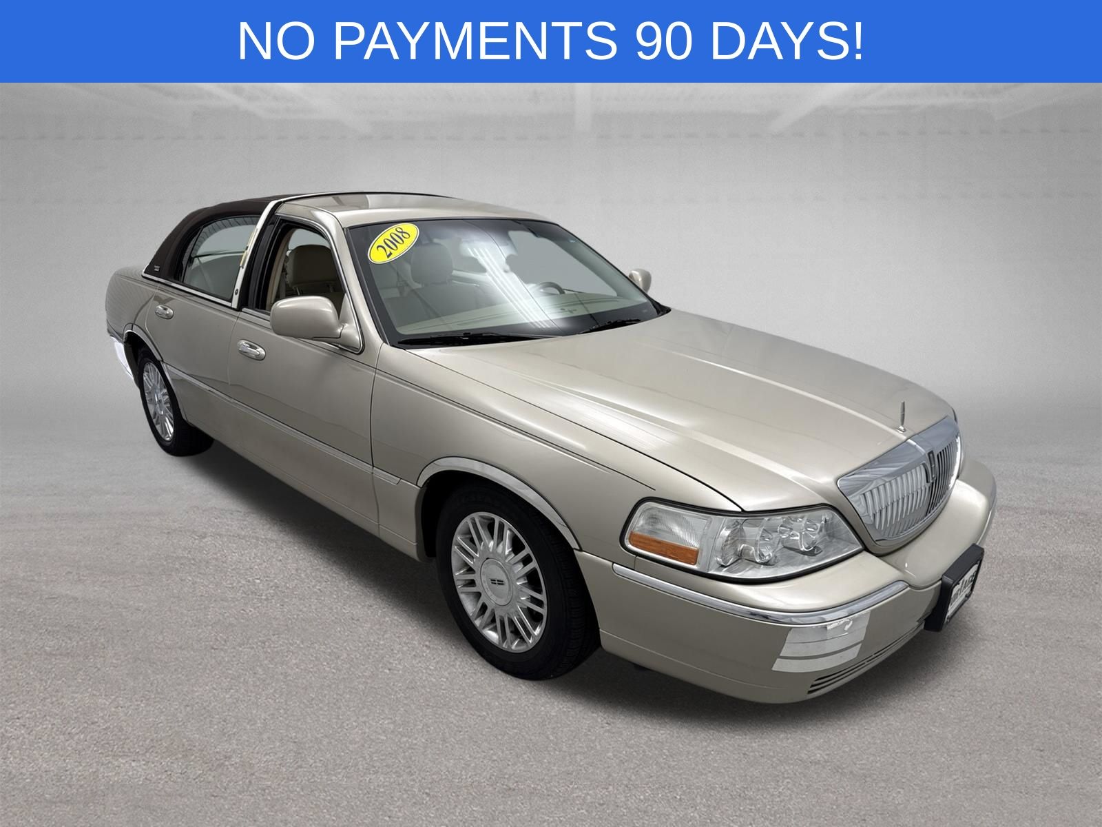 Brown (Tan) 2008 Lincoln Town Car Sedan Rear-Wheel Drive 4-Speed Automatic Overdrive