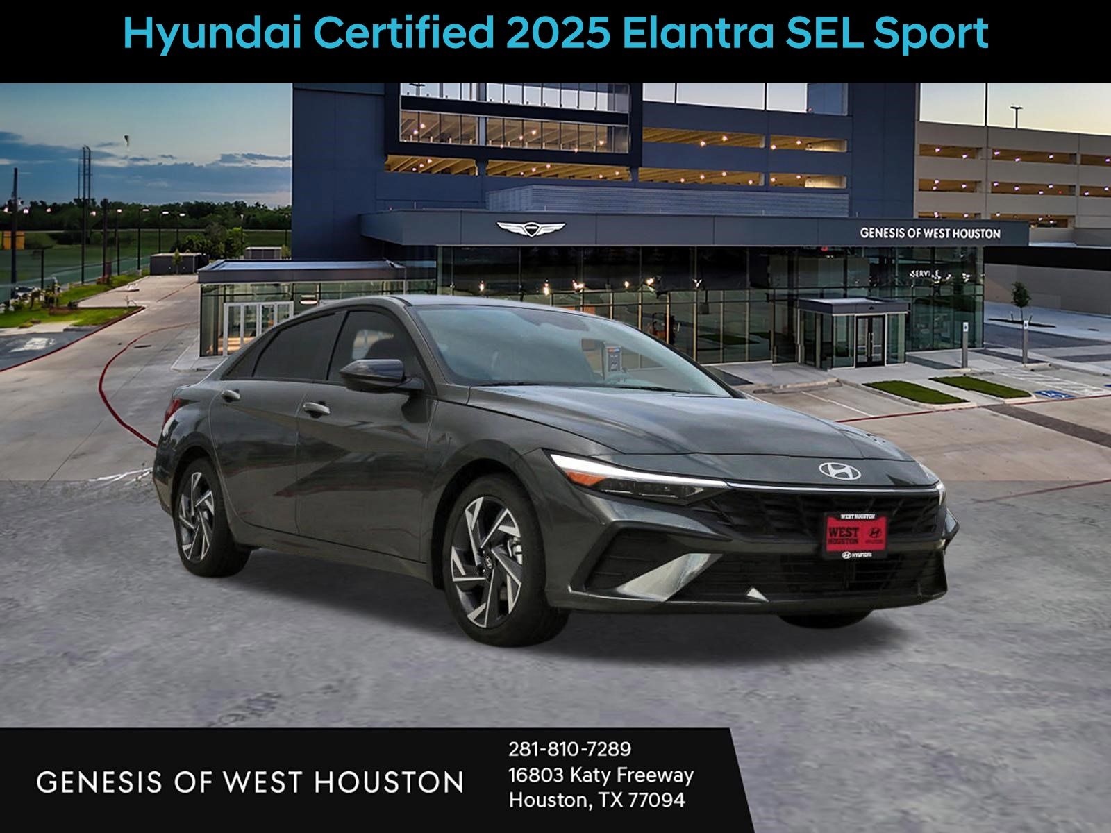 Amazon Gray 2025 Hyundai Elantra Sedan Front-Wheel Drive Continuously Variable Transmission
