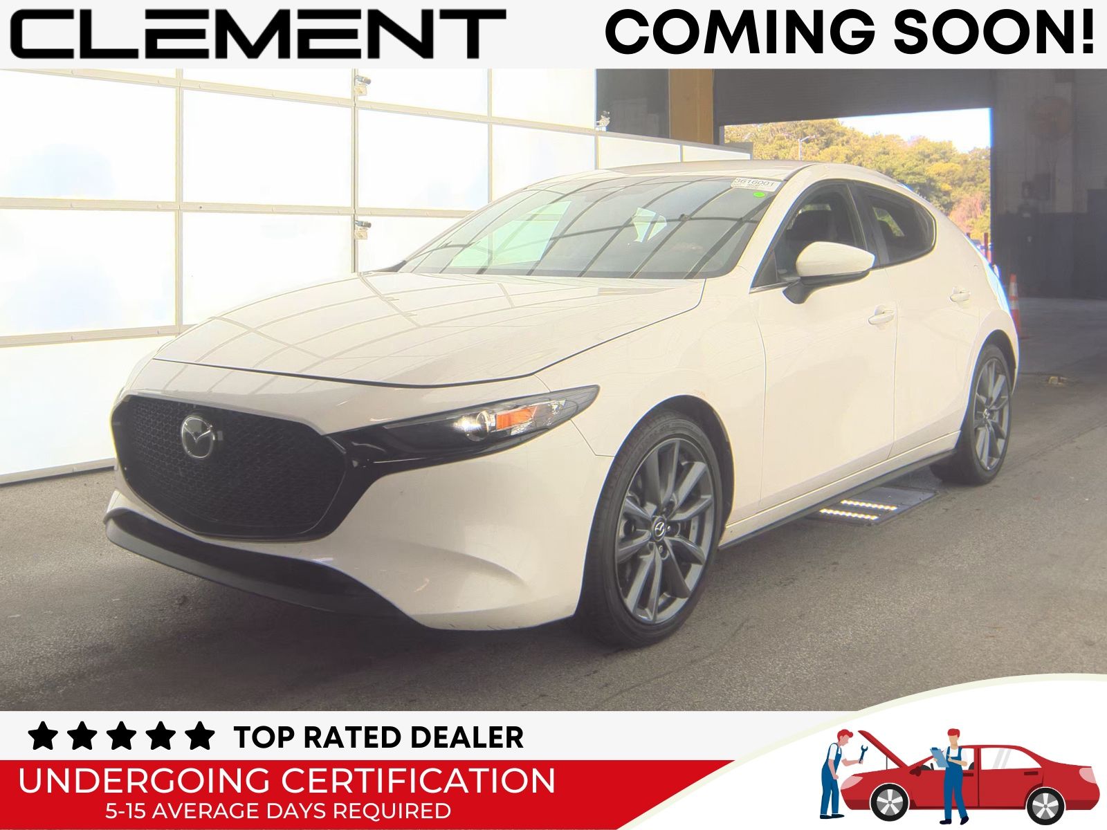 Snowflake White Pearl Mica 2021 Mazda MAZDA3 Hatchback All-Wheel Drive 6-Speed Automatic