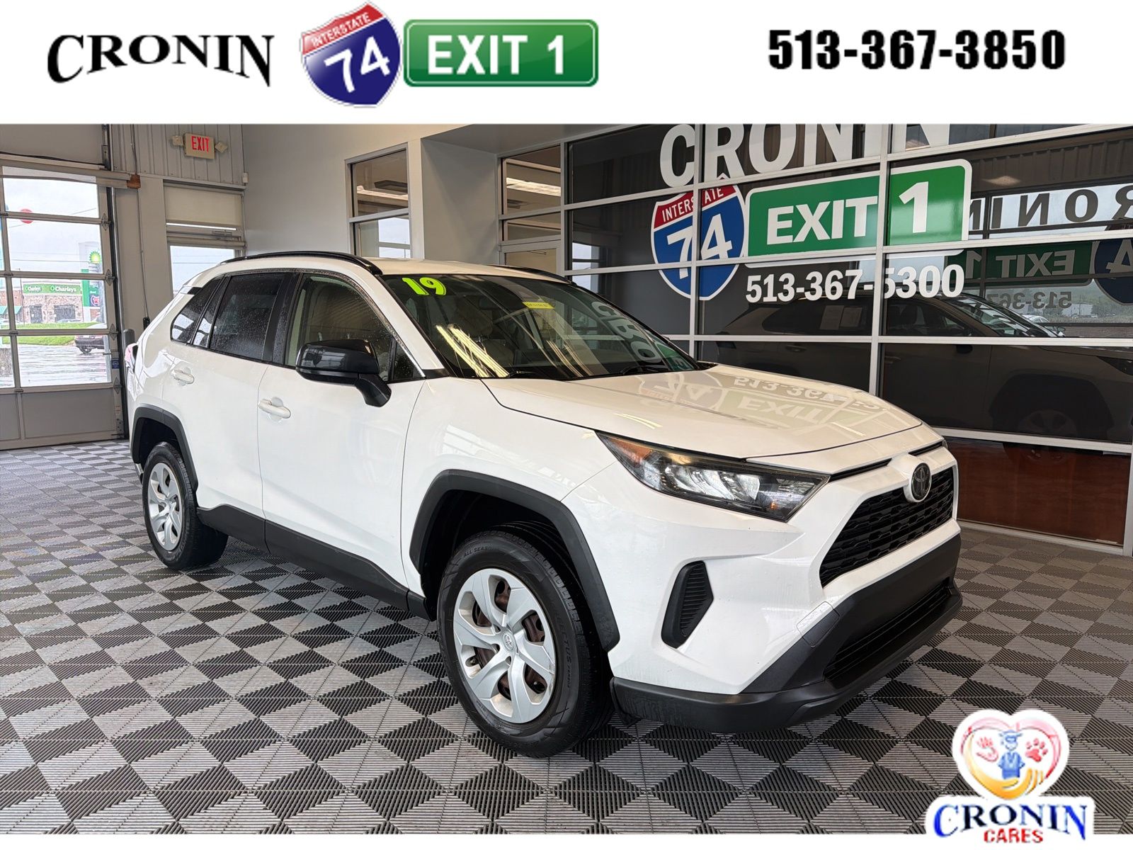Super White 2019 Toyota RAV4 SUV / Crossover All-Wheel Drive 8-Speed Automatic