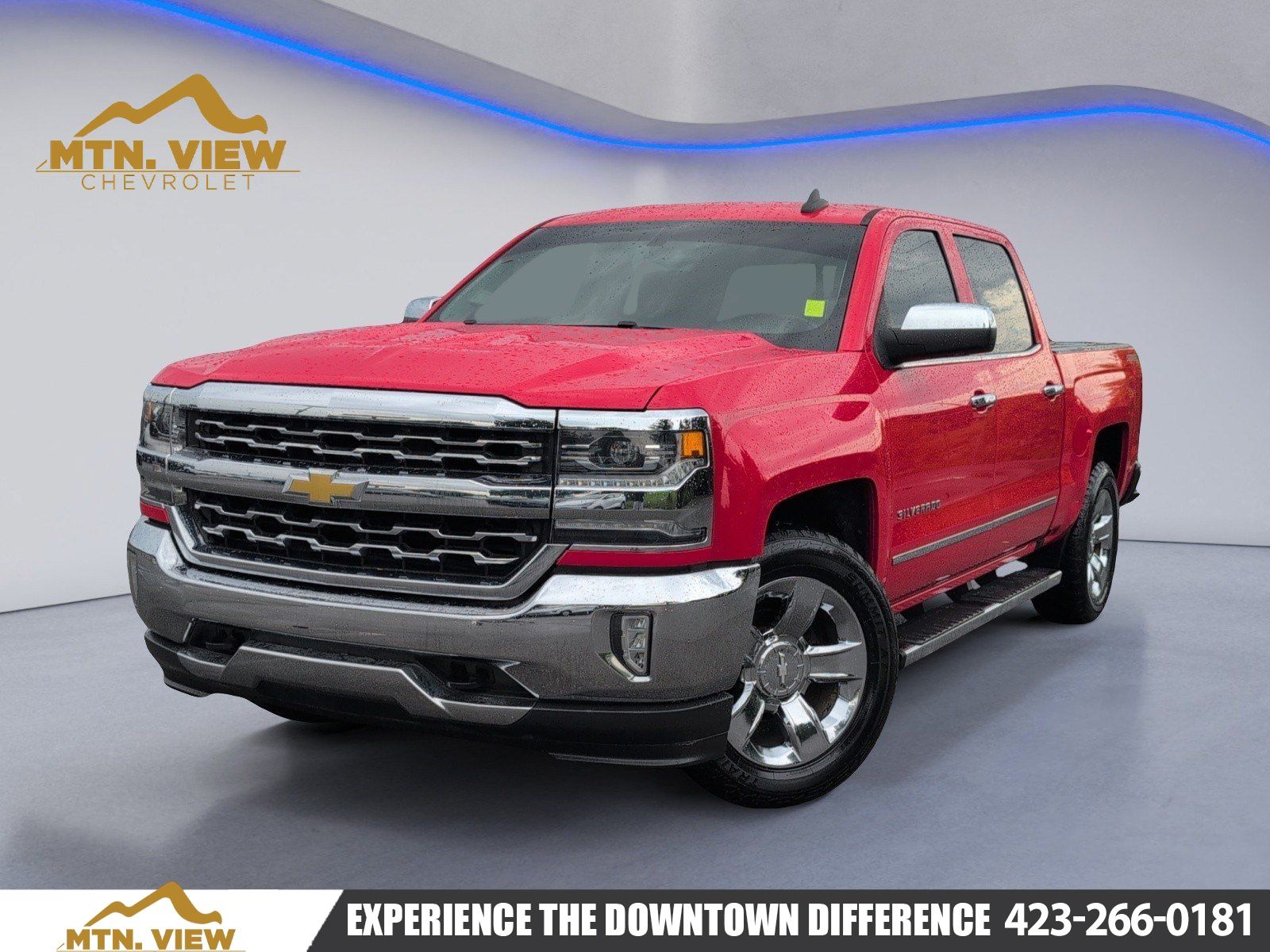 Red Hot 2017 Chevrolet Silverado 1500 Pickup Truck Four-Wheel Drive 6-Speed Automatic Overdrive