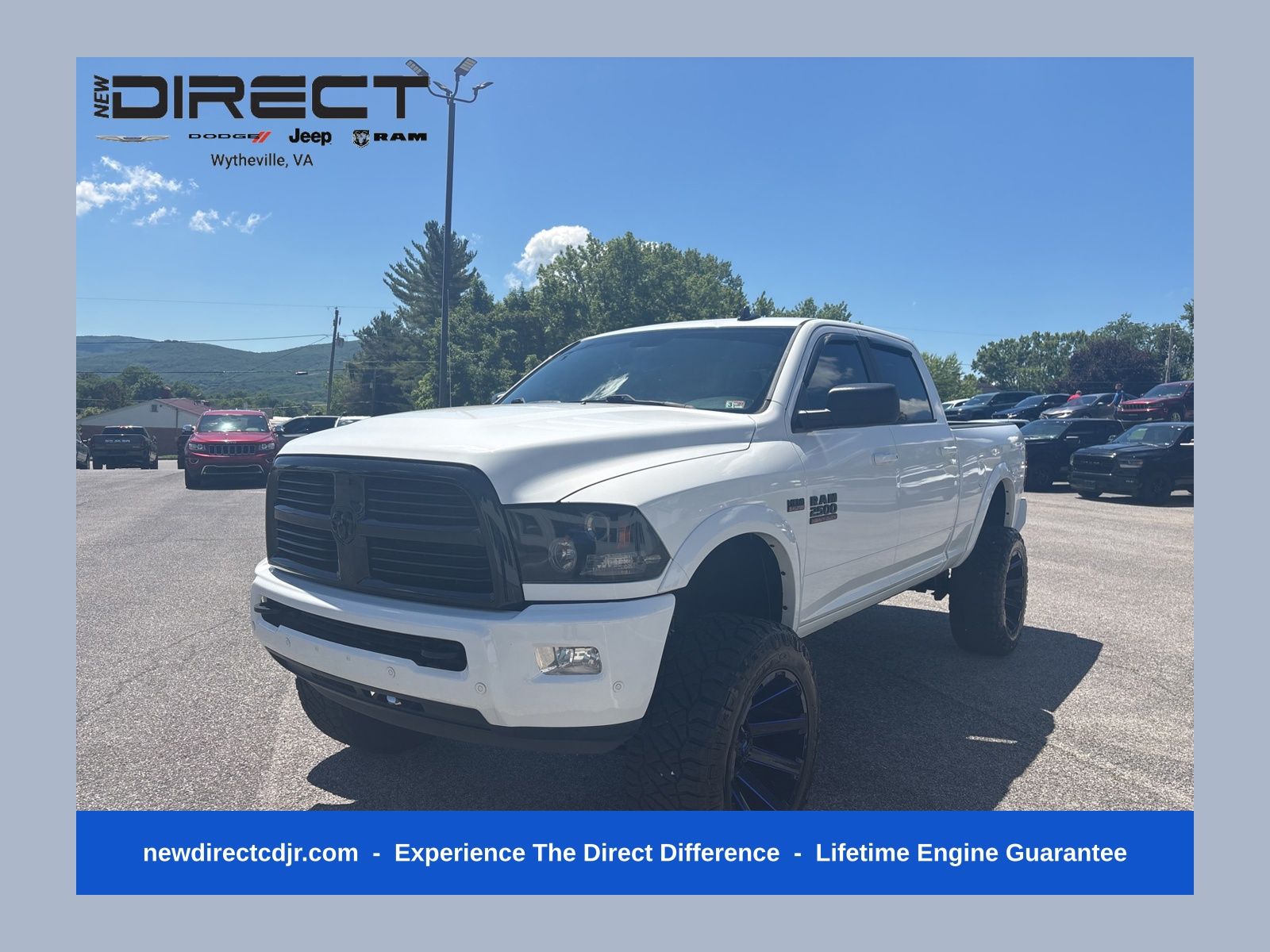 Bright White Clearcoat 2017 RAM 2500 Big Horn Crew Cab 4WD Pickup Truck Four-Wheel Drive 6-Speed Automatic