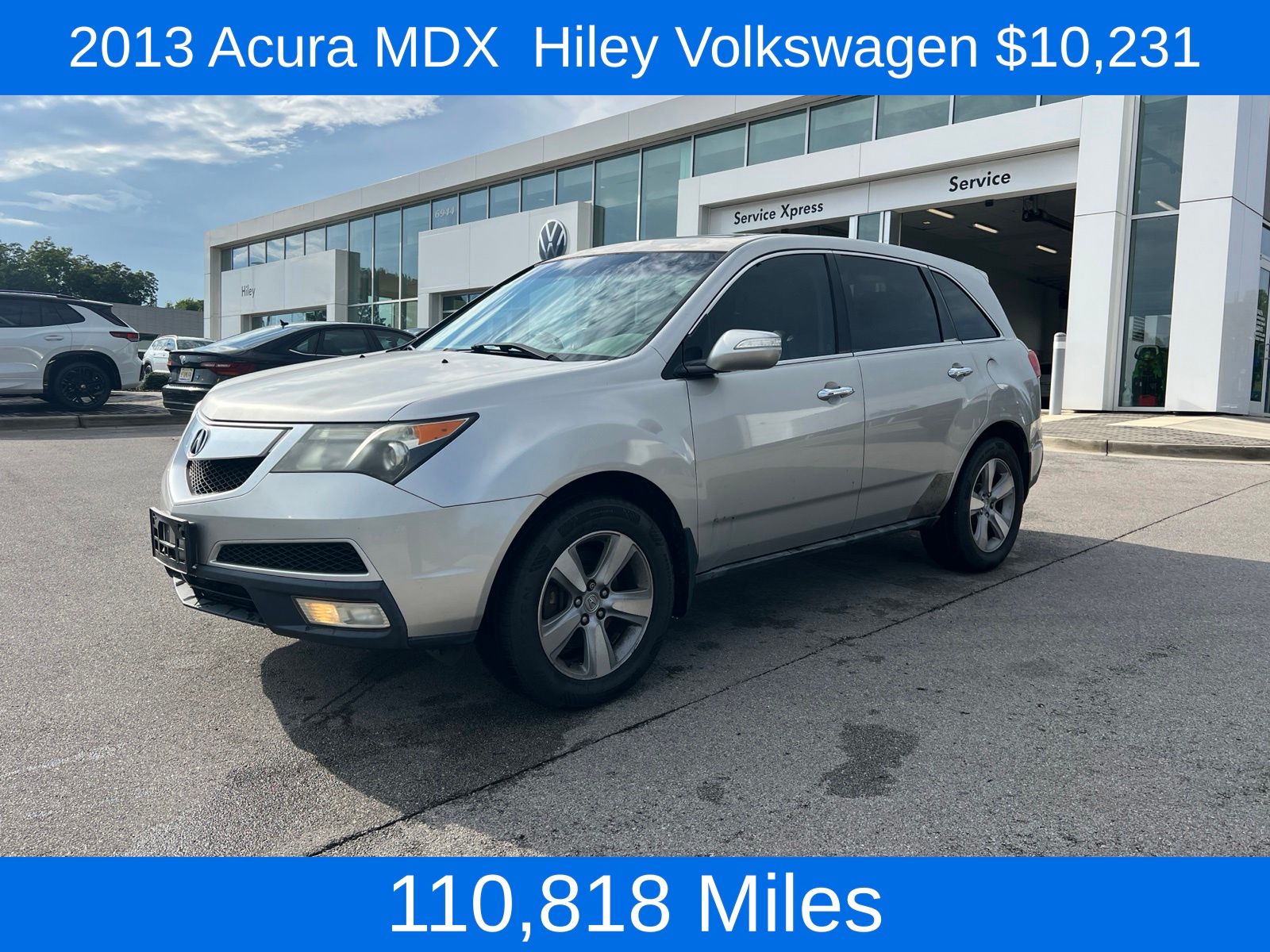 Silver 2013 Acura MDX SUV / Crossover All-Wheel Drive 6-Speed Automatic