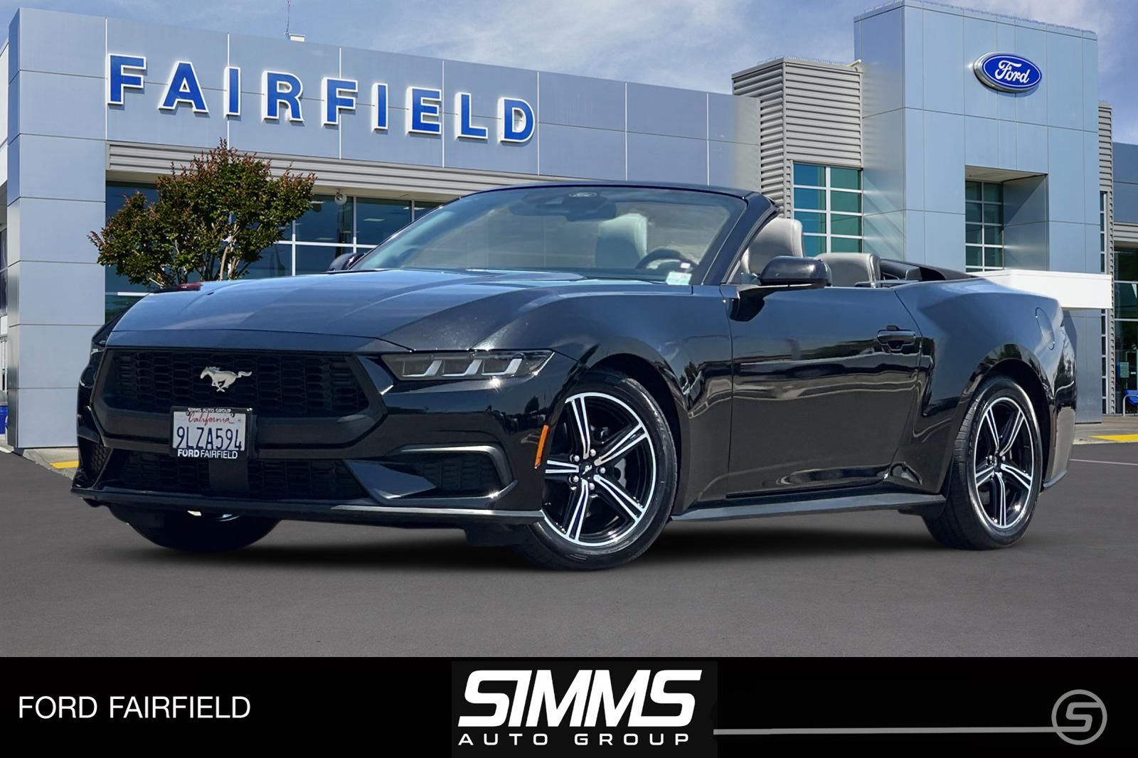 Shadow Black 2024 Ford Mustang EcoBoost Premium Convertible RWD Convertible Rear-Wheel Drive Automatic