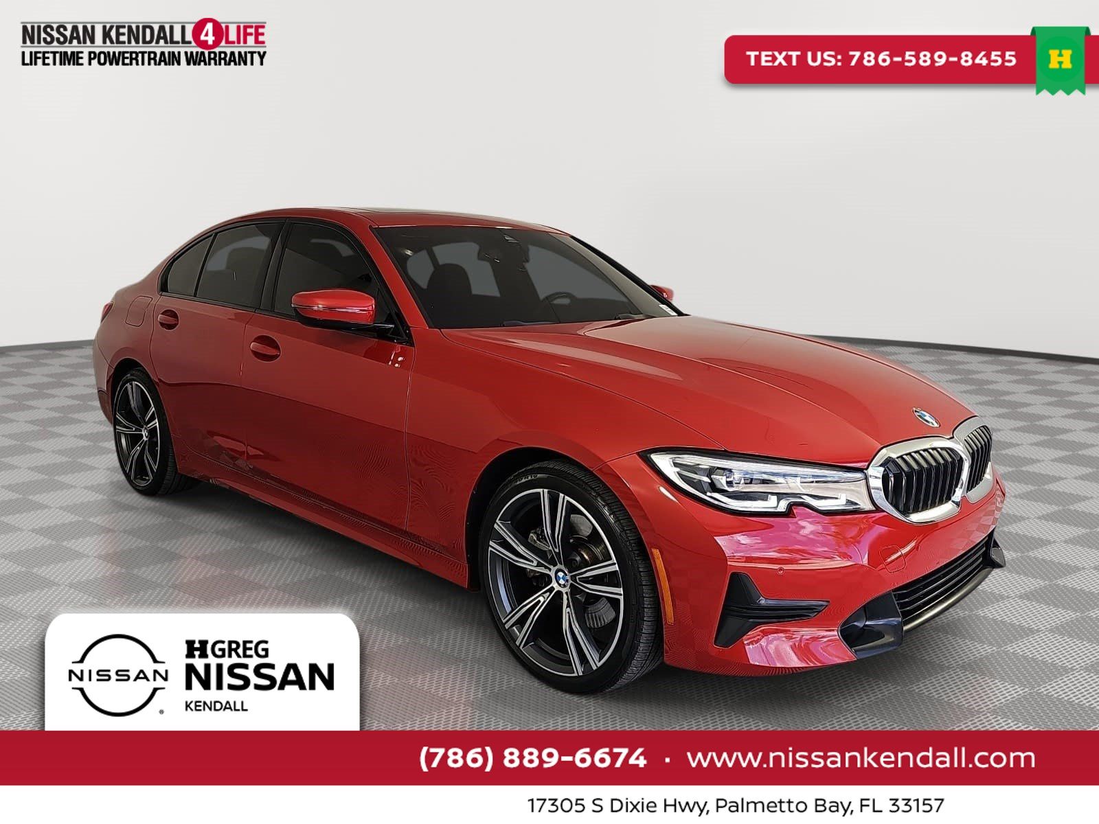 Melbourne Red Metallic 2022 BMW 3 Series Sedan Rear-Wheel Drive 8-Speed Automatic