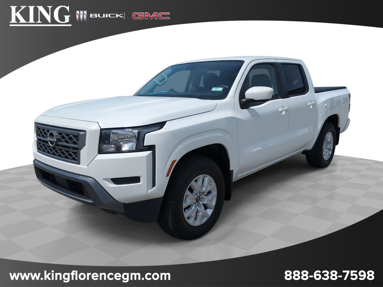 Glacier White 2022 Nissan Frontier SV Crew Cab RWD Pickup Truck 4X2 9-Speed Automatic