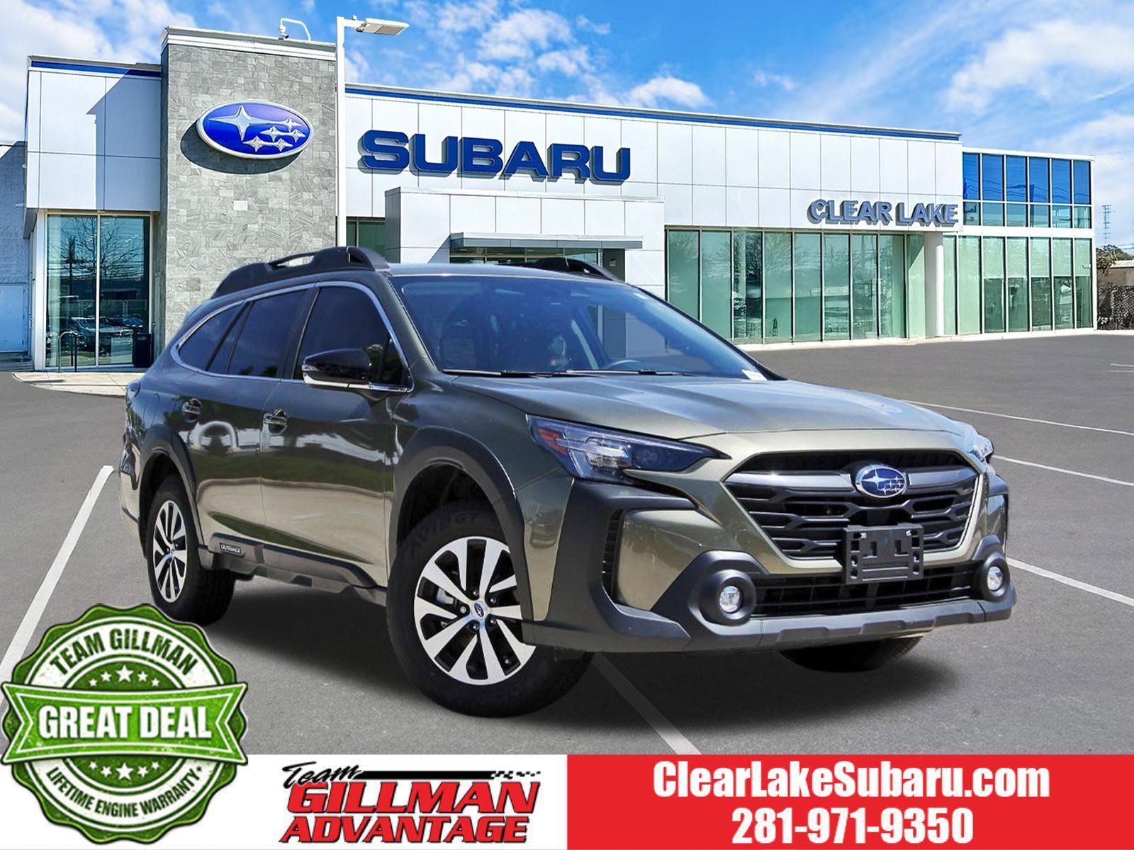 Autumn Green Metallic 2025 Subaru Outback Premium AWD SUV / Crossover All-Wheel Drive Continuously Variable Transmission