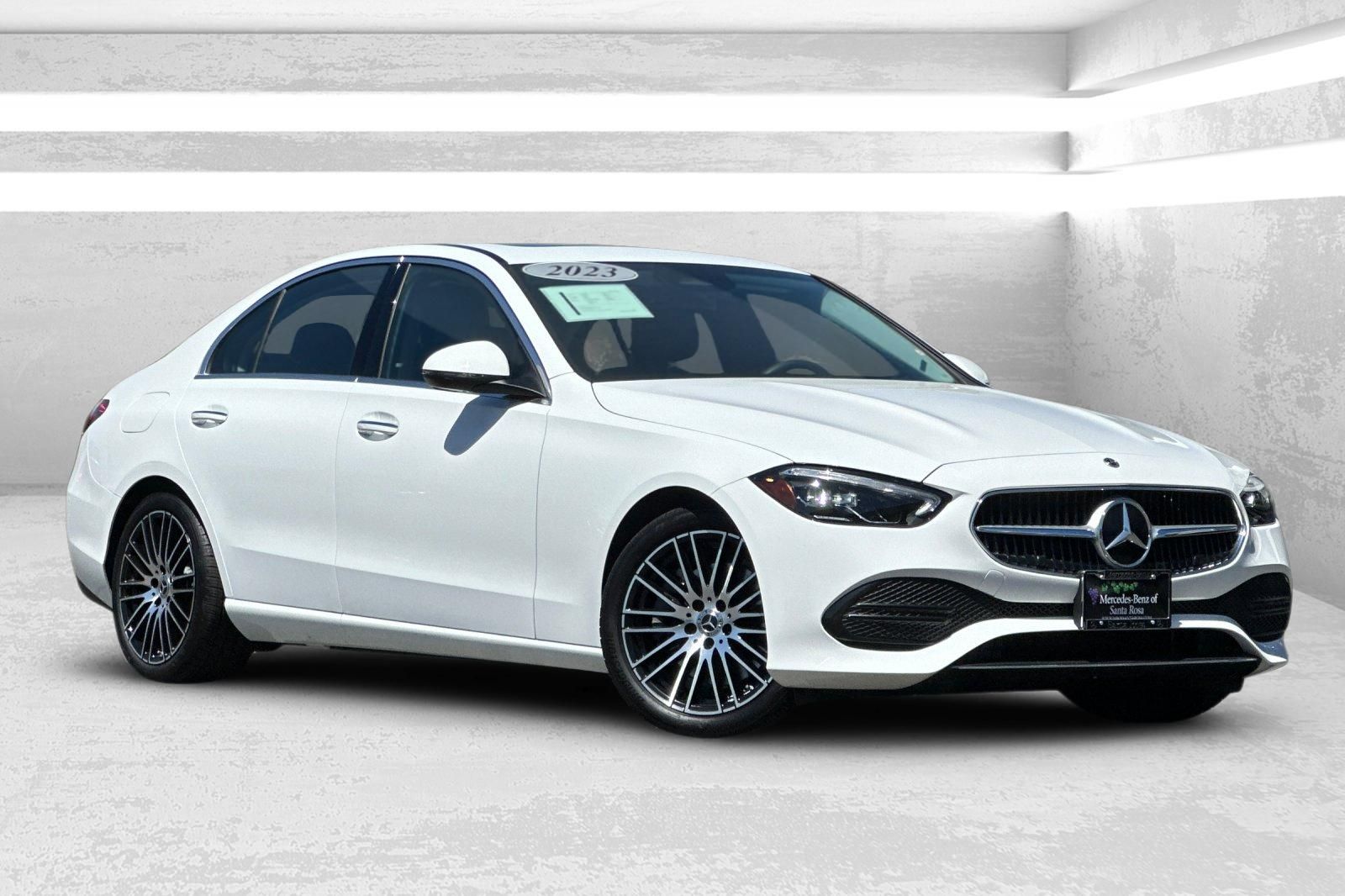 Polar White 2023 Mercedes-Benz C-Class C 300 RWD Sedan Rear-Wheel Drive 9-Speed Automatic