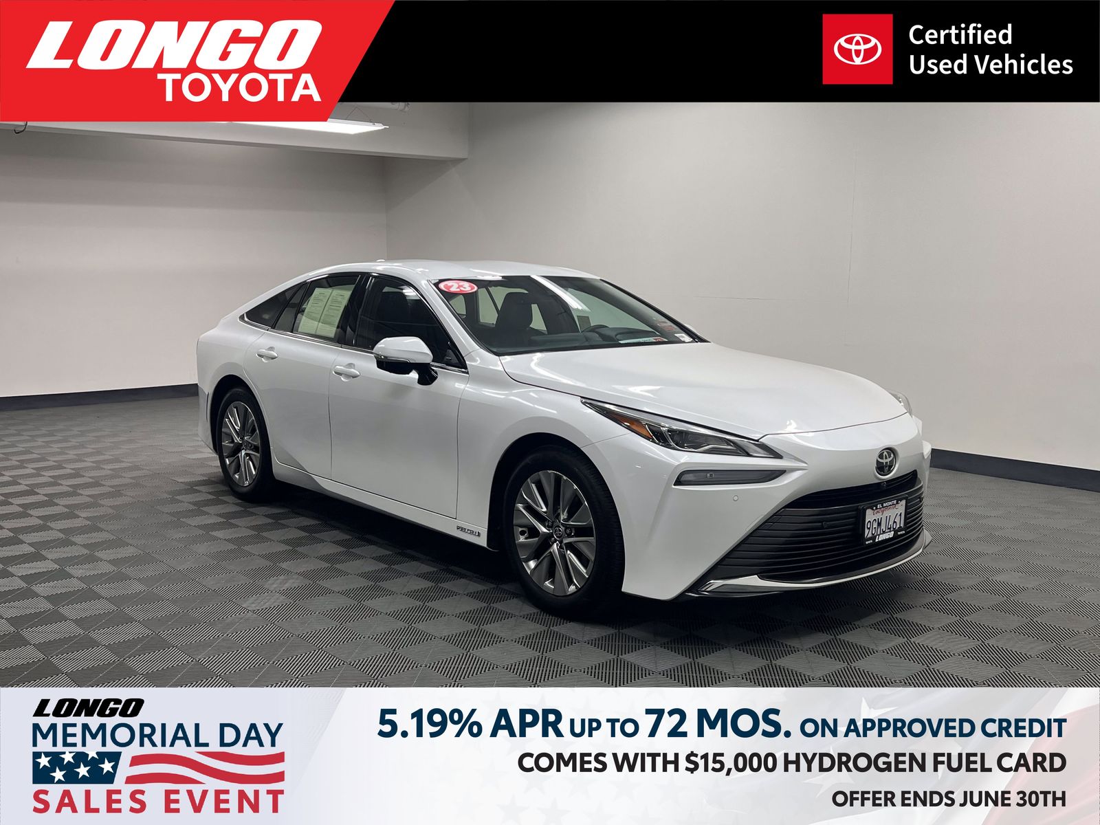 used 2023 Toyota Mirai car, priced at $13,288