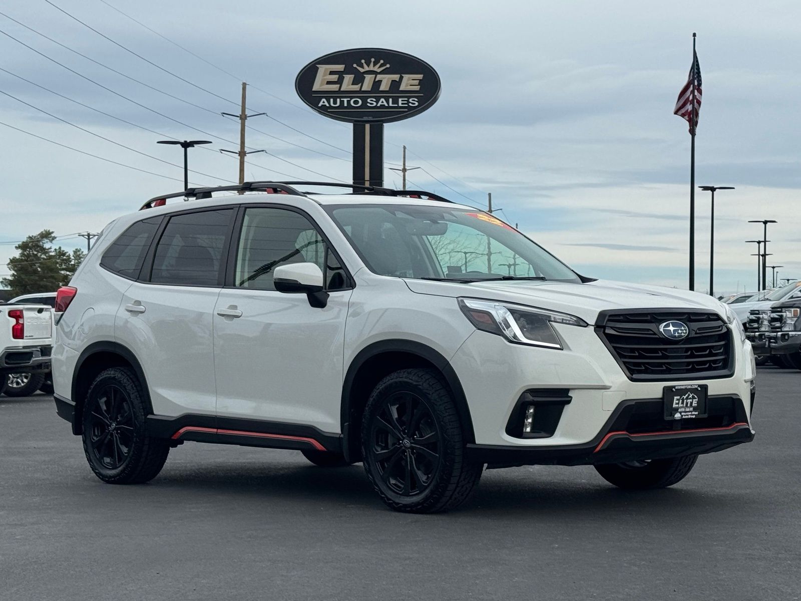 Crystal White Pearl 2022 Subaru Forester Sport Crossover AWD SUV / Crossover All-Wheel Drive Continuously Variable Transmission
