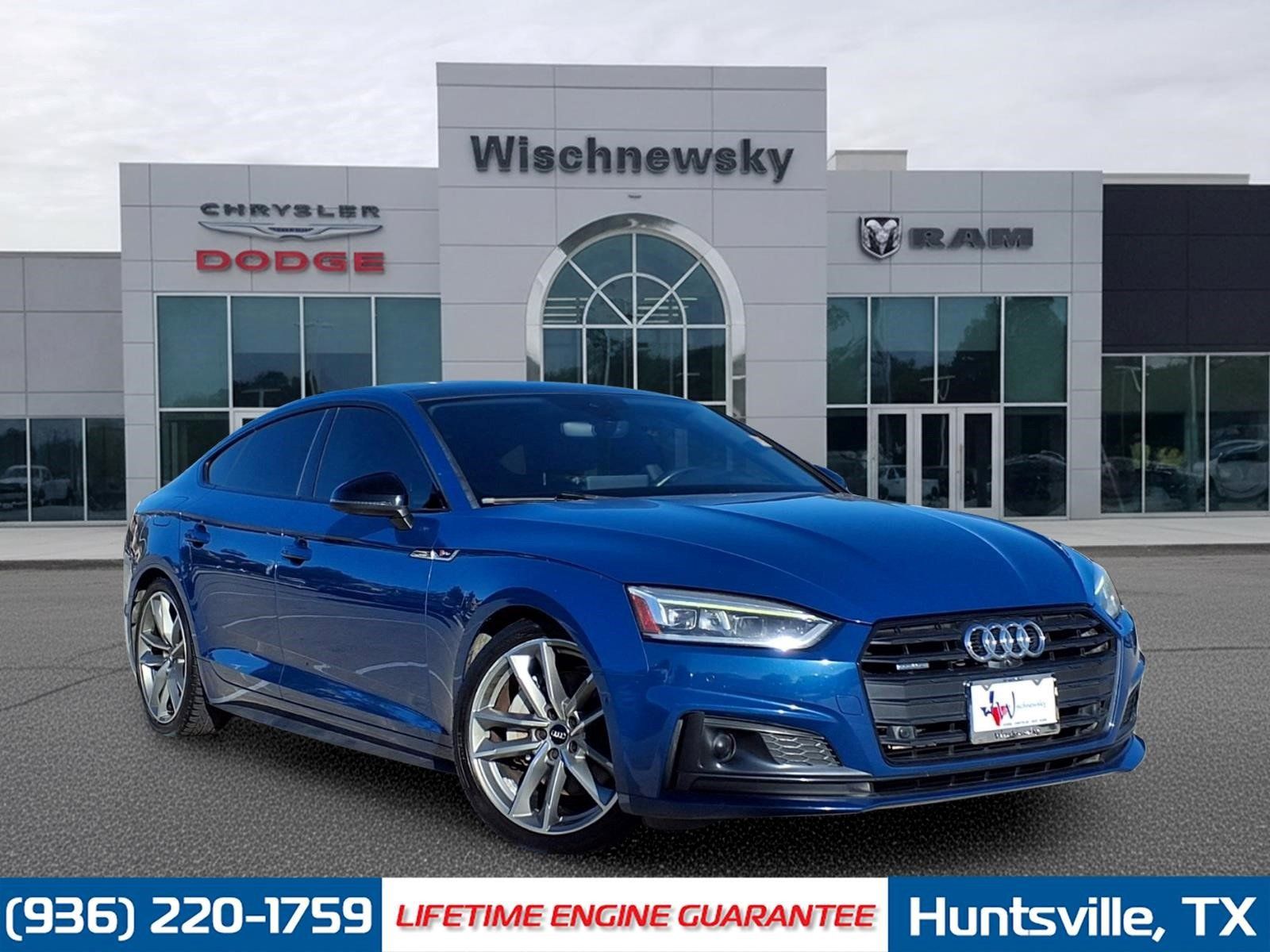 Blue Metallic 2019 Audi A5 Sportback quattro Prestige 45 TFSI Sedan All-Wheel Drive 7-Speed Automatic
