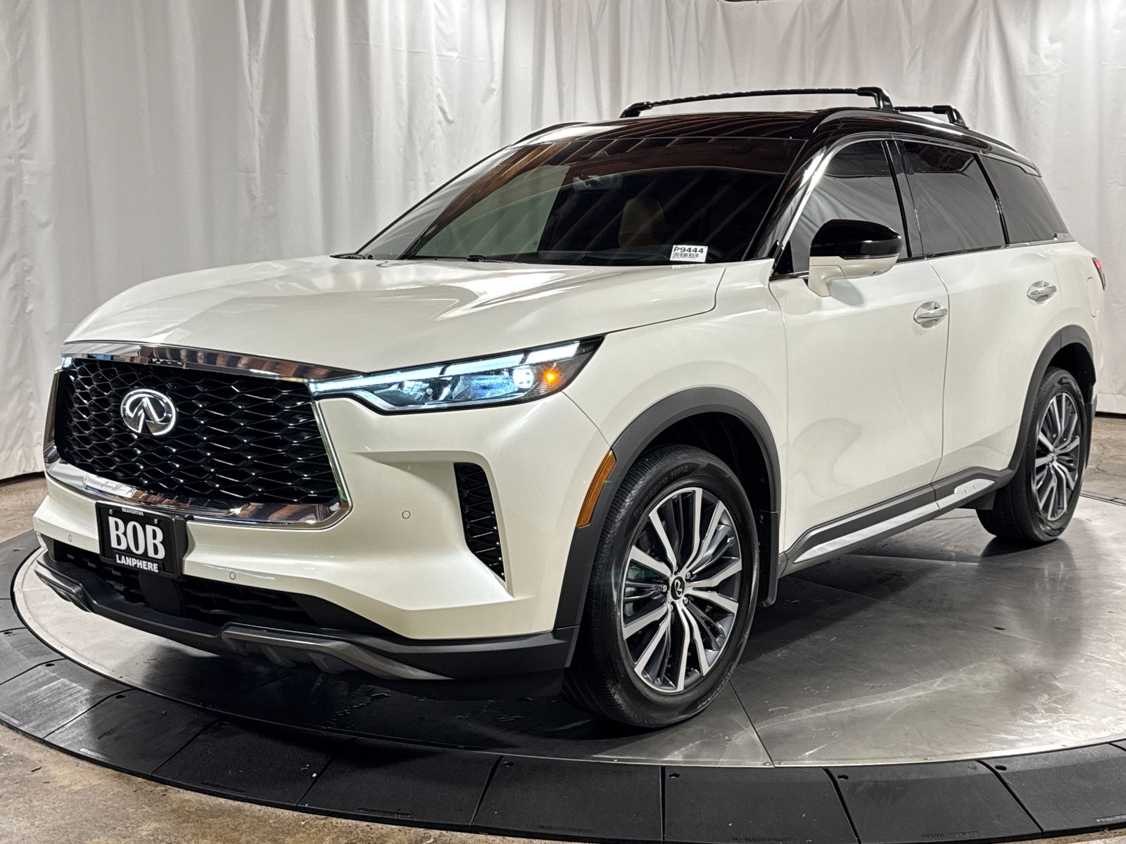 Majestic White/Blk Obsid 2025 INFINITI QX60 SUV / Crossover All-Wheel Drive 9-Speed Automatic