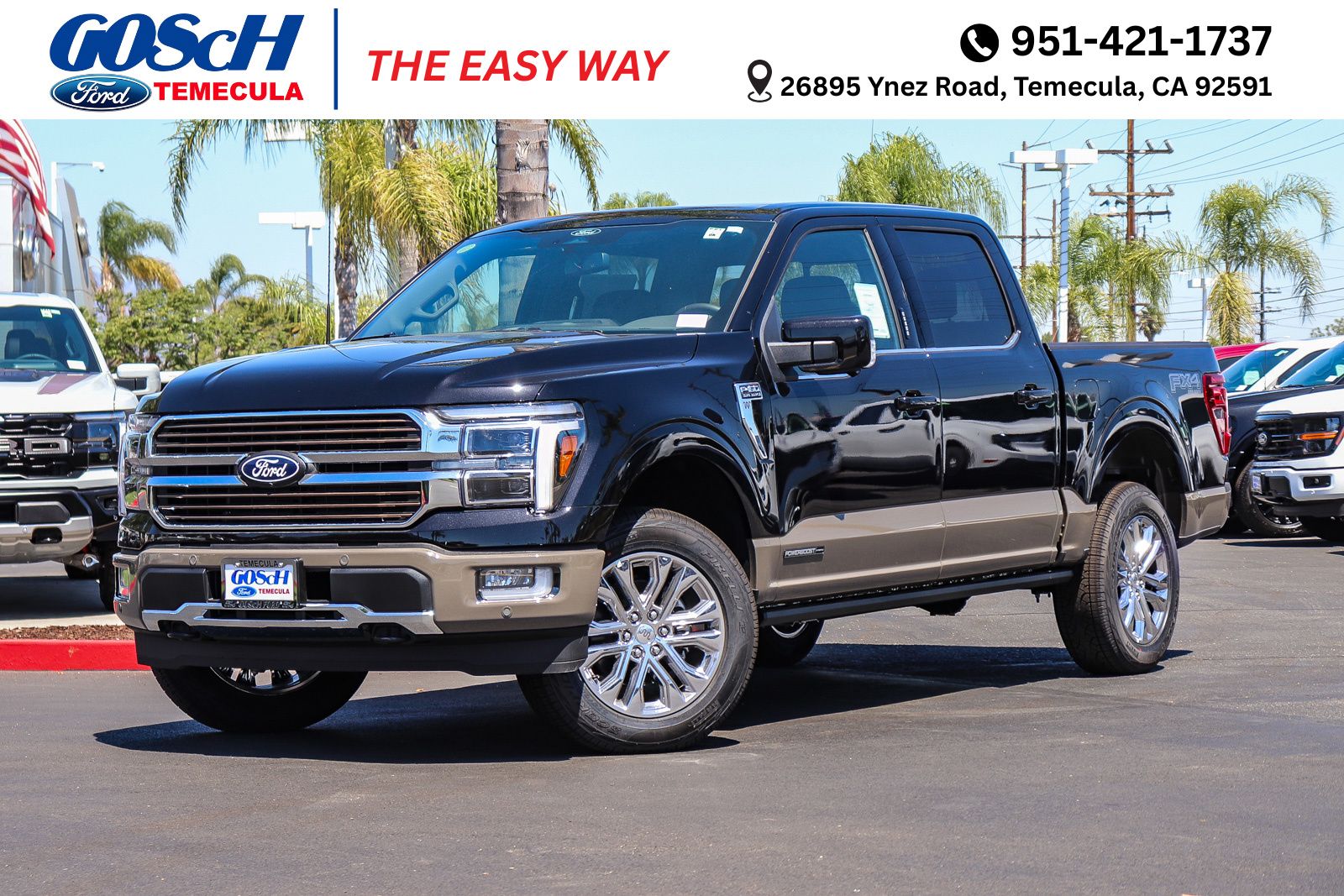 Black Metallic 2026 Ford F-150 Pickup Truck Four-Wheel Drive Automatic