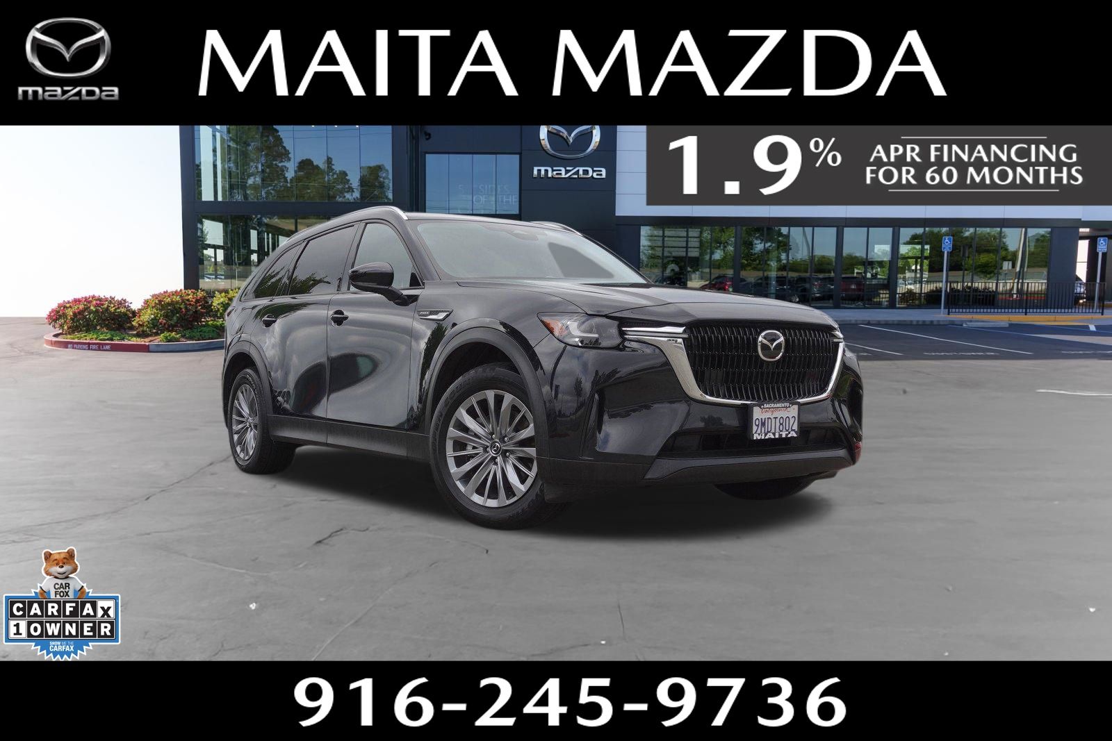 Jet Black Mica 2024 Mazda CX-90 PHEV Preferred AWD SUV / Crossover All-Wheel Drive 8-Speed Automatic