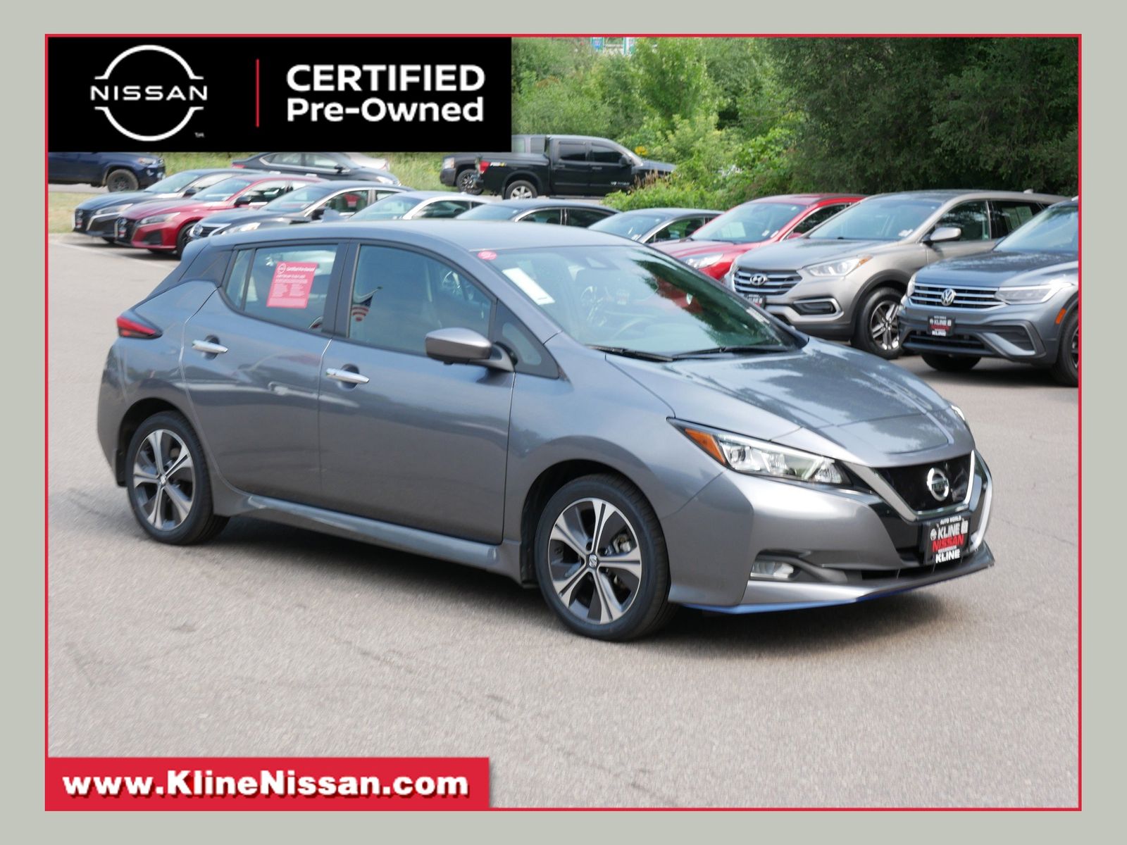 Gray (Gun Metallic) 2022 Nissan LEAF Hatchback Front-Wheel Drive Automatic