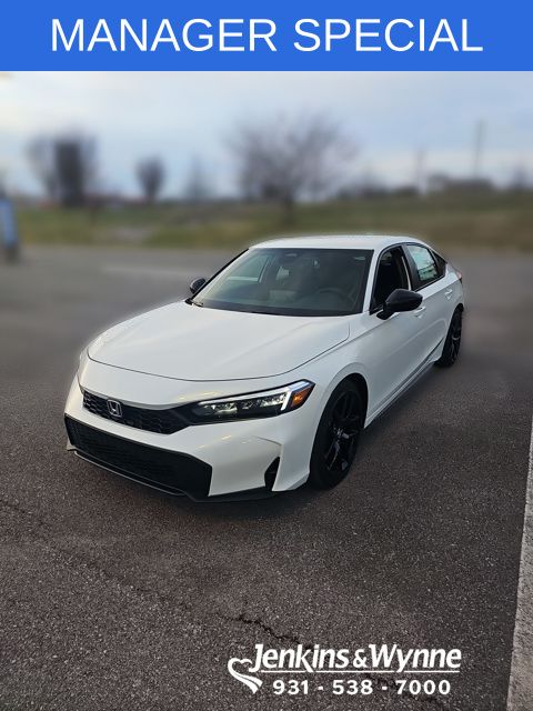 Platinum White Pearl 2026 Honda Civic Hatchback Hatchback Front-Wheel Drive Continuously Variable Transmission