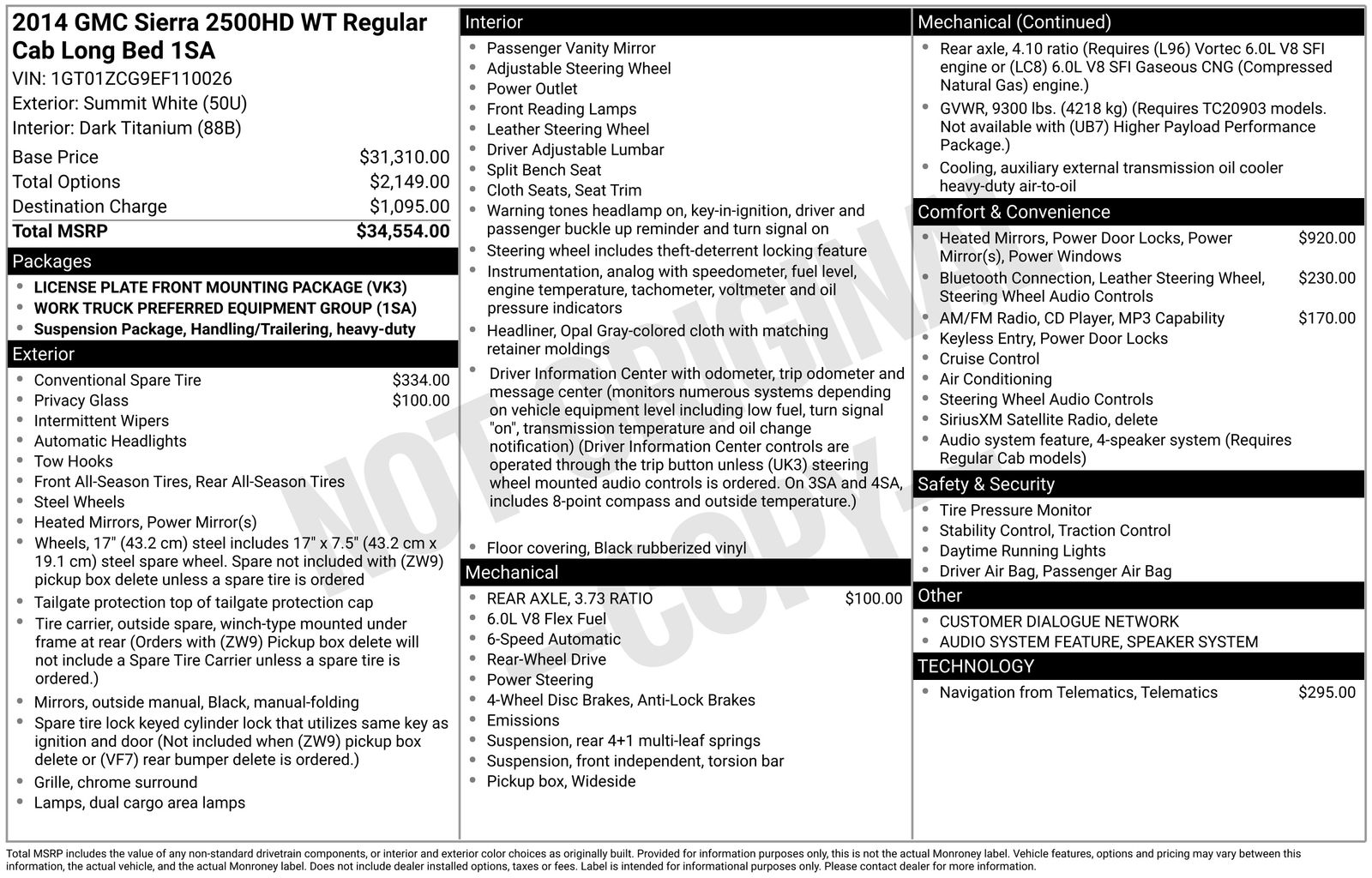 Used Car 2014 Gmc Sierra 2500hd  Work Truck For Sale Under $15,000 In Austin, Texas