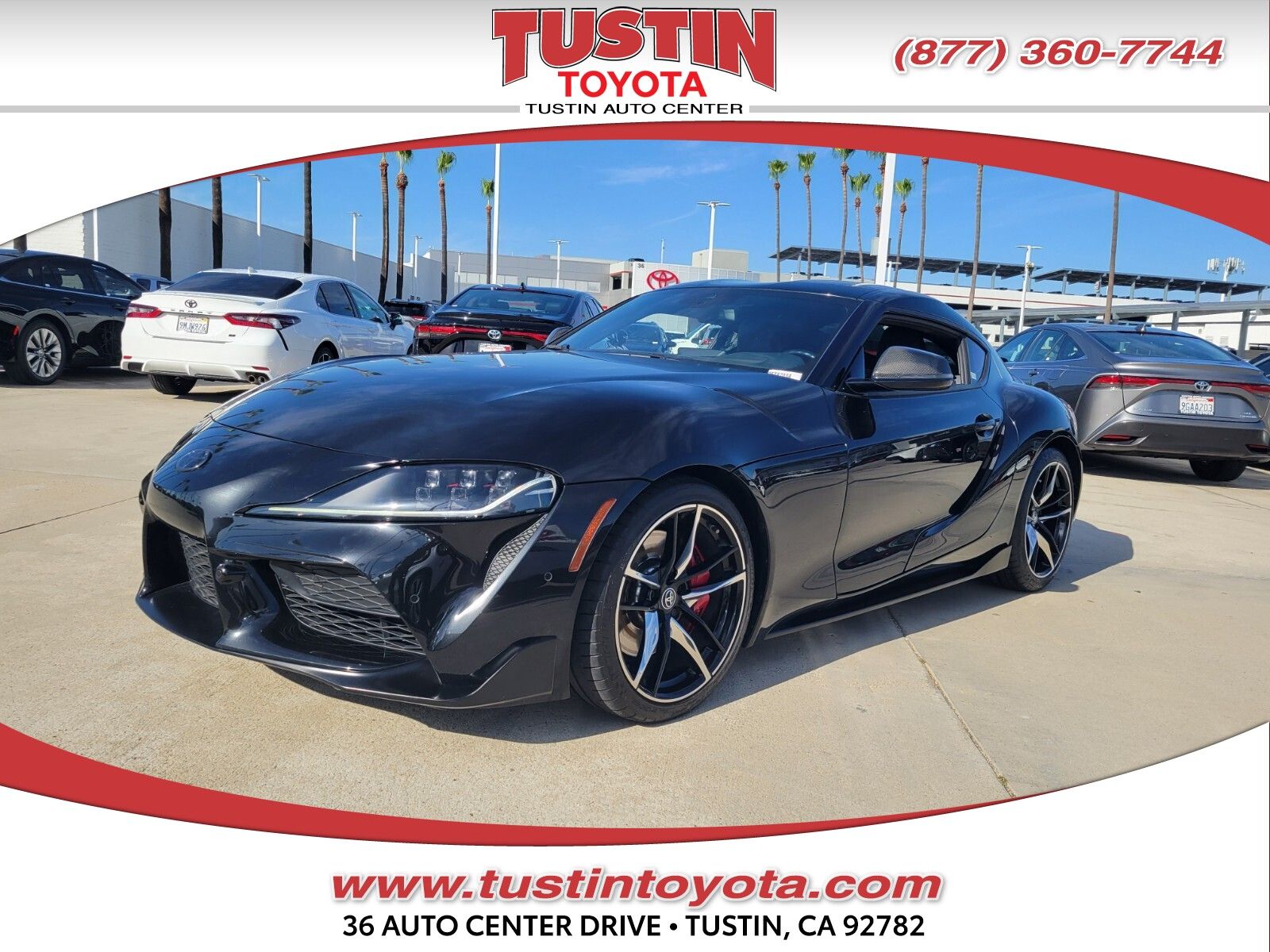 Black 2020 Toyota Supra 3.0 RWD Coupe Rear-Wheel Drive 8-Speed Automatic
