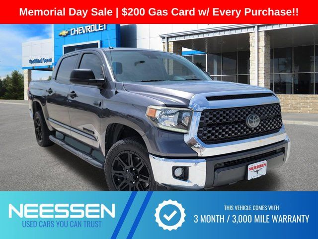 Magnetic Gray Metallic 2019 Toyota Tundra SR5 CrewMax 5.7L 4WD Pickup Truck Four-Wheel Drive 6-Speed Automatic