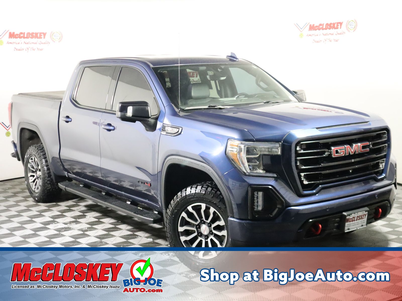 Blue 2019 GMC Sierra 1500 Pickup Truck Four-Wheel Drive Automatic