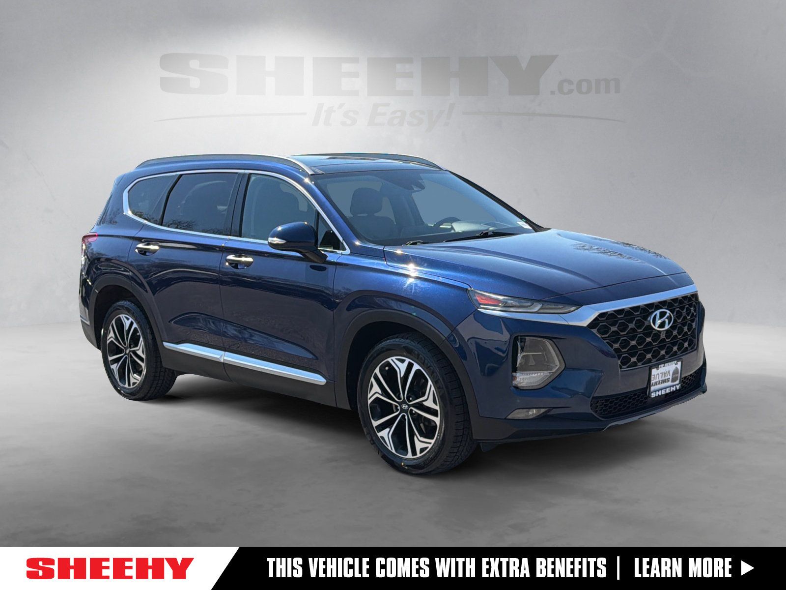 Stormy Blue 2019 Hyundai Santa Fe 2.0T Ultimate AWD SUV / Crossover All-Wheel Drive 8-Speed Automatic